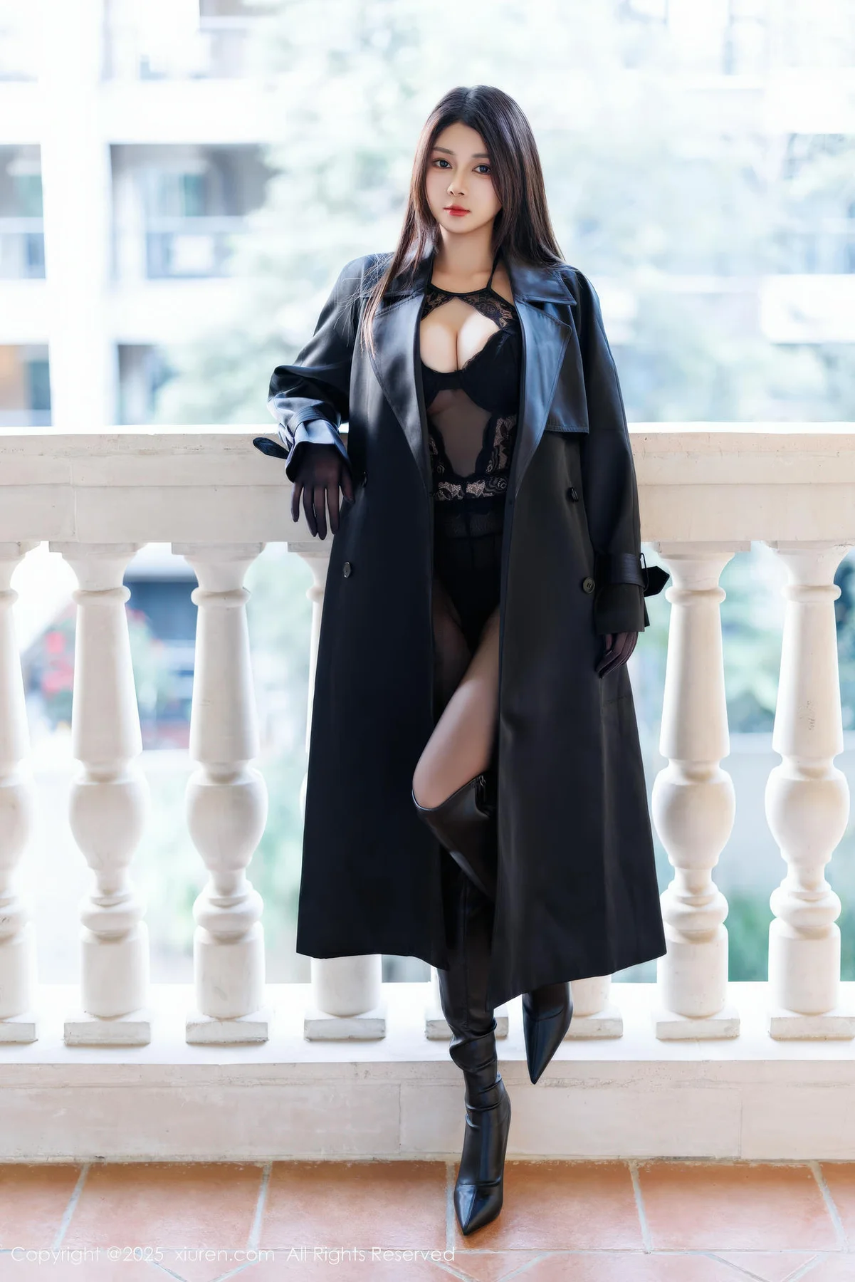 XiuRen 秀人 No.11114 凯竹法师 黑色情趣内衣 - 6