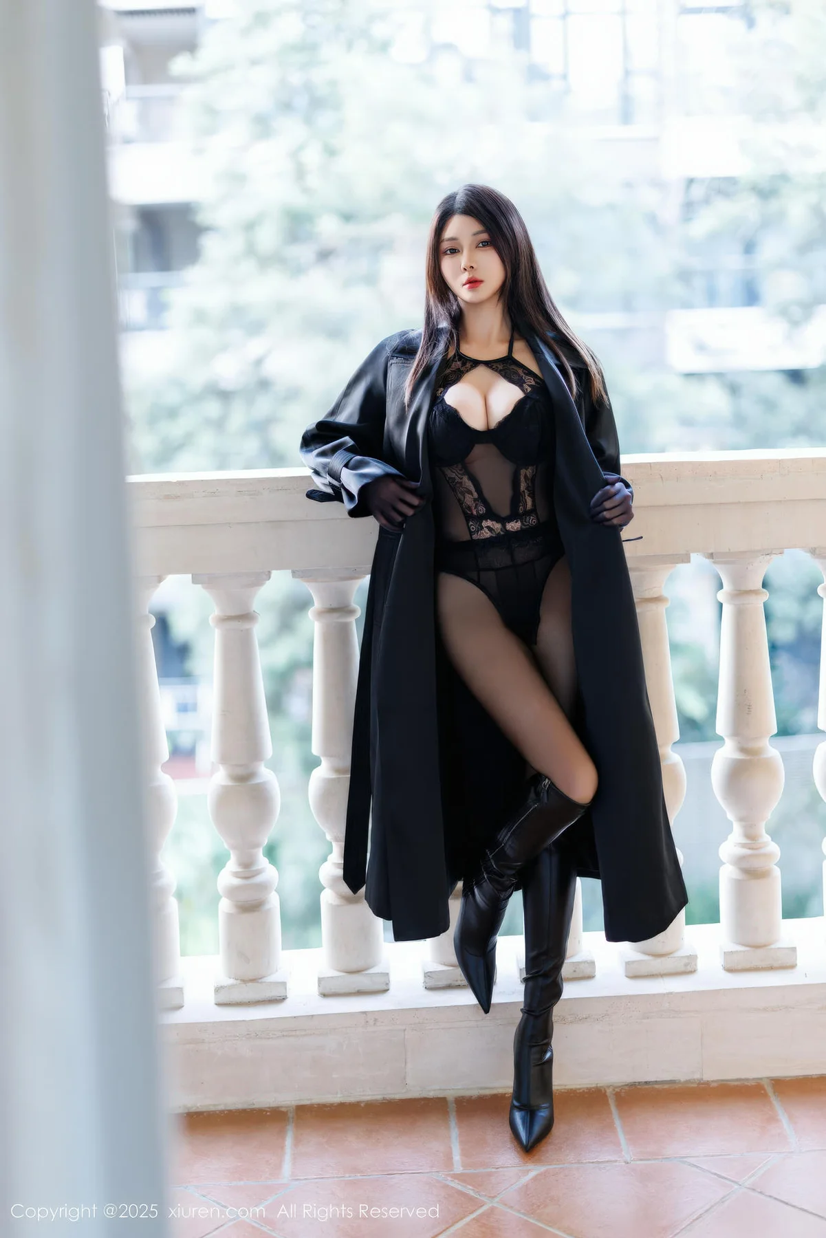 XiuRen 秀人 No.11114 凯竹法师 黑色情趣内衣 - 8