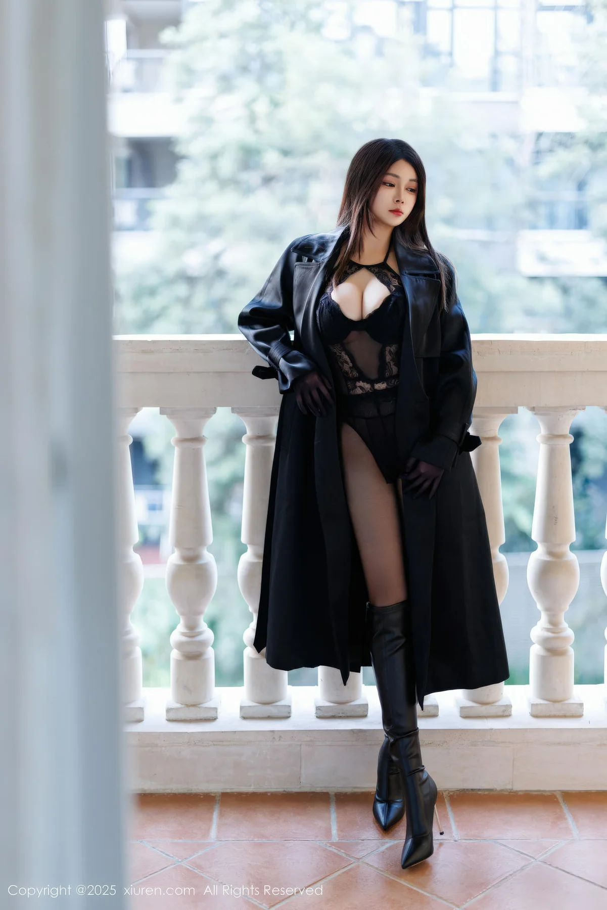 XiuRen 秀人 No.11114 凯竹法师 黑色情趣内衣 - 9