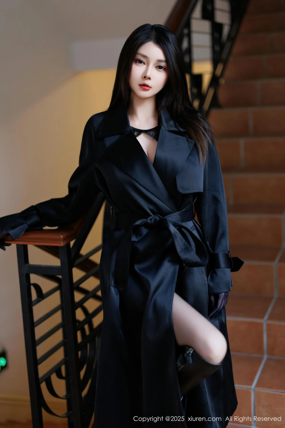 XiuRen 秀人 No.11114 凯竹法师 黑色情趣内衣 - 2