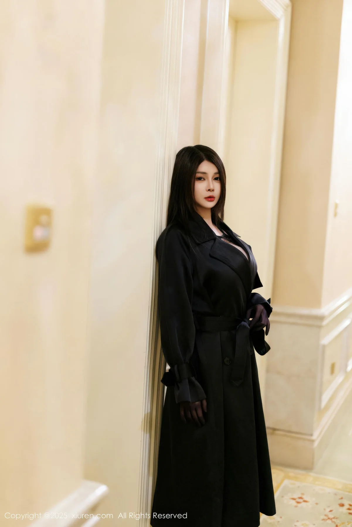 XiuRen 秀人 No.11114 凯竹法师 黑色情趣内衣 - 4