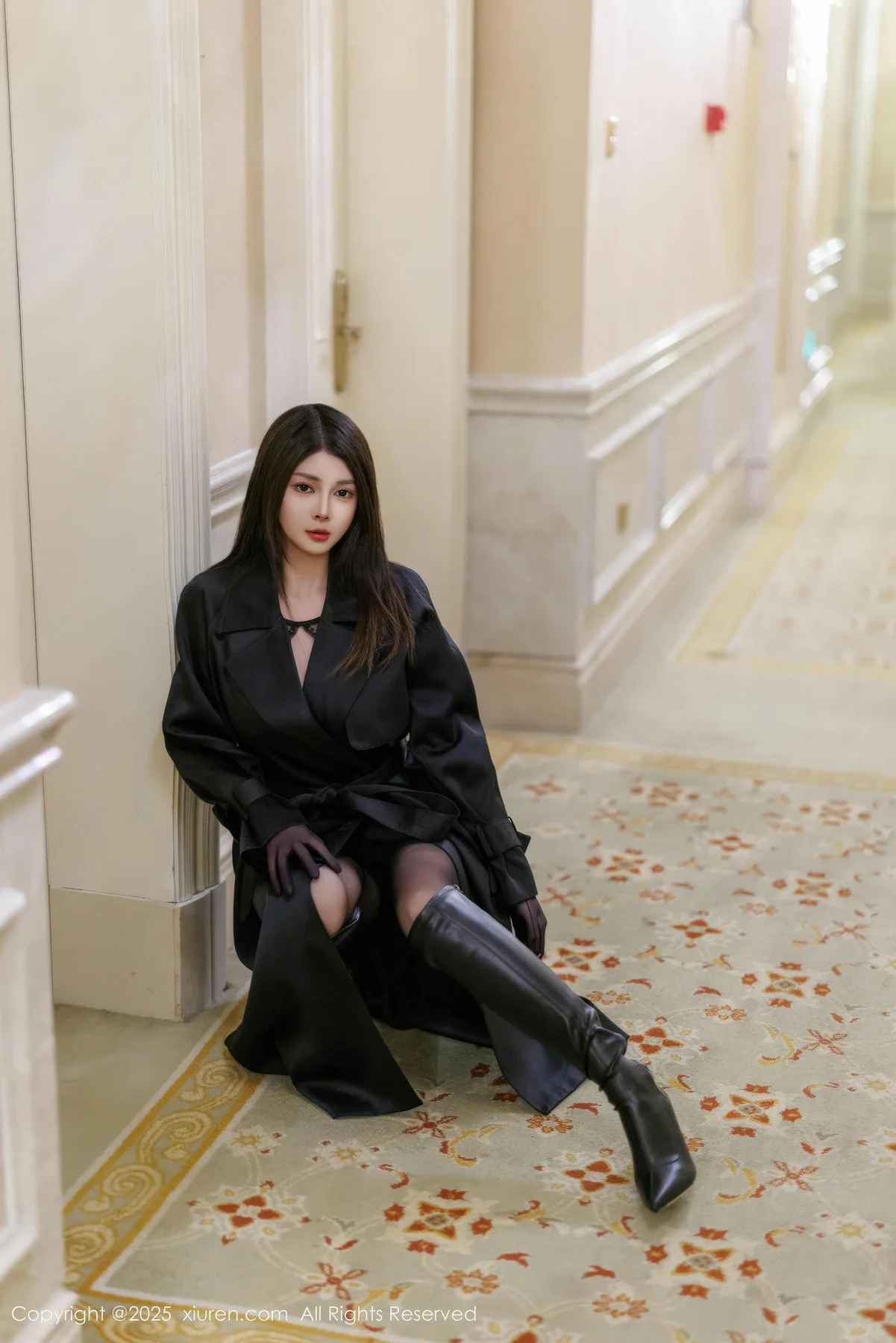 XiuRen 秀人 No.11114 凯竹法师 黑色情趣内衣 - 6