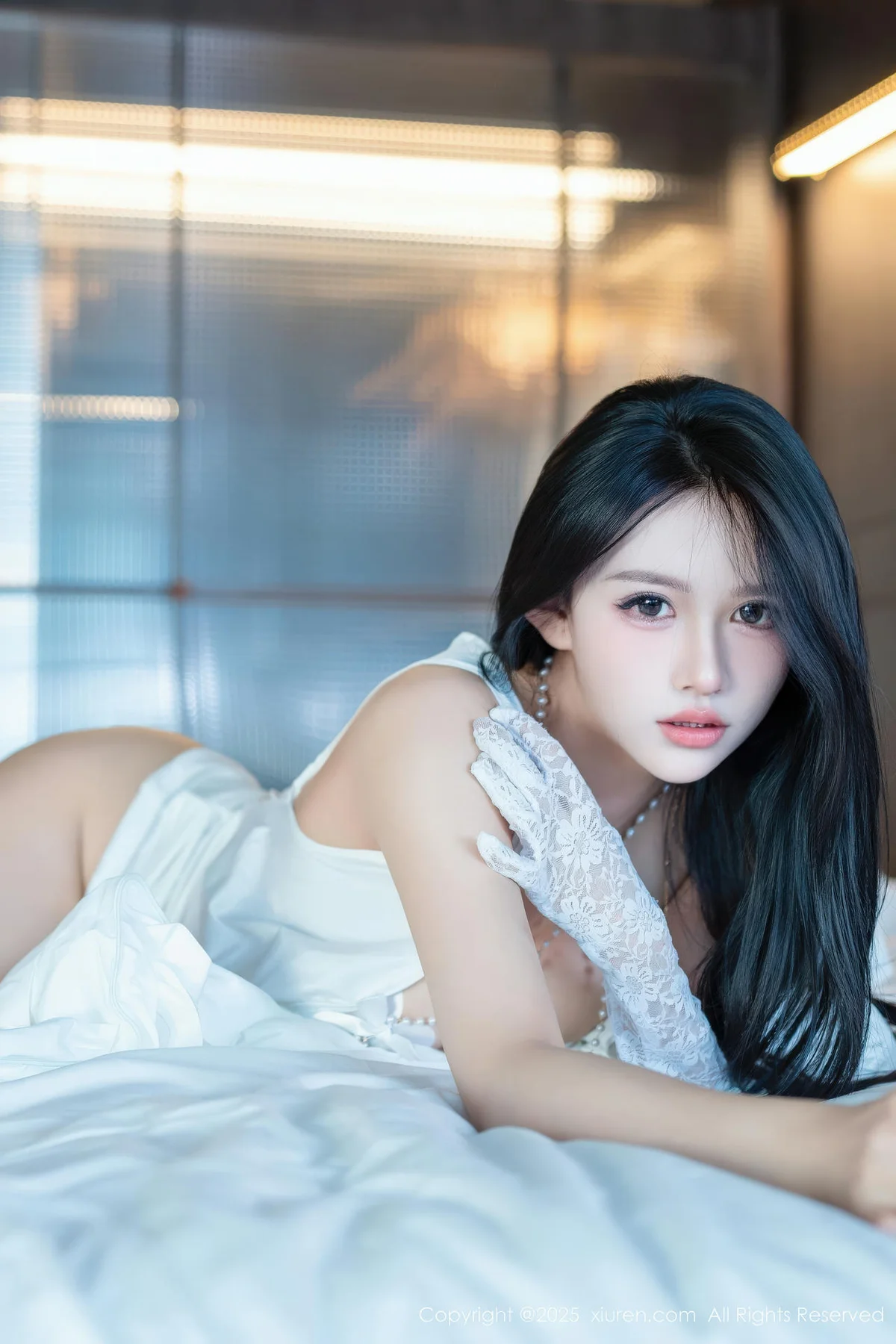 XiuRen 秀人 No.11124 shelly诗莉 白色情趣白色丝袜 - 7