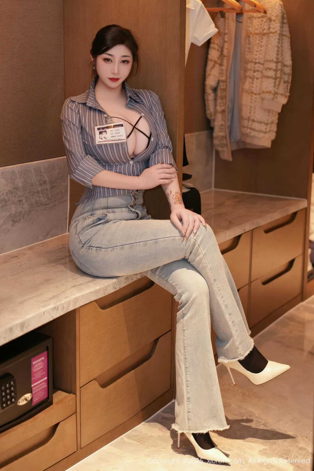 XiuRen 秀人 No.11128 妲己Toxic 黑色情趣内衣 - 3