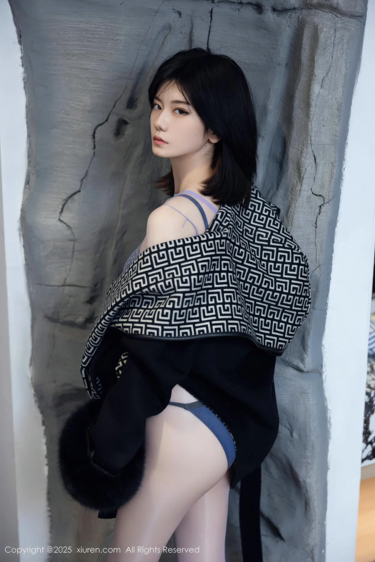 XiuRen 秀人 No.11131 凌七七 紫色连体丝袜 - 8