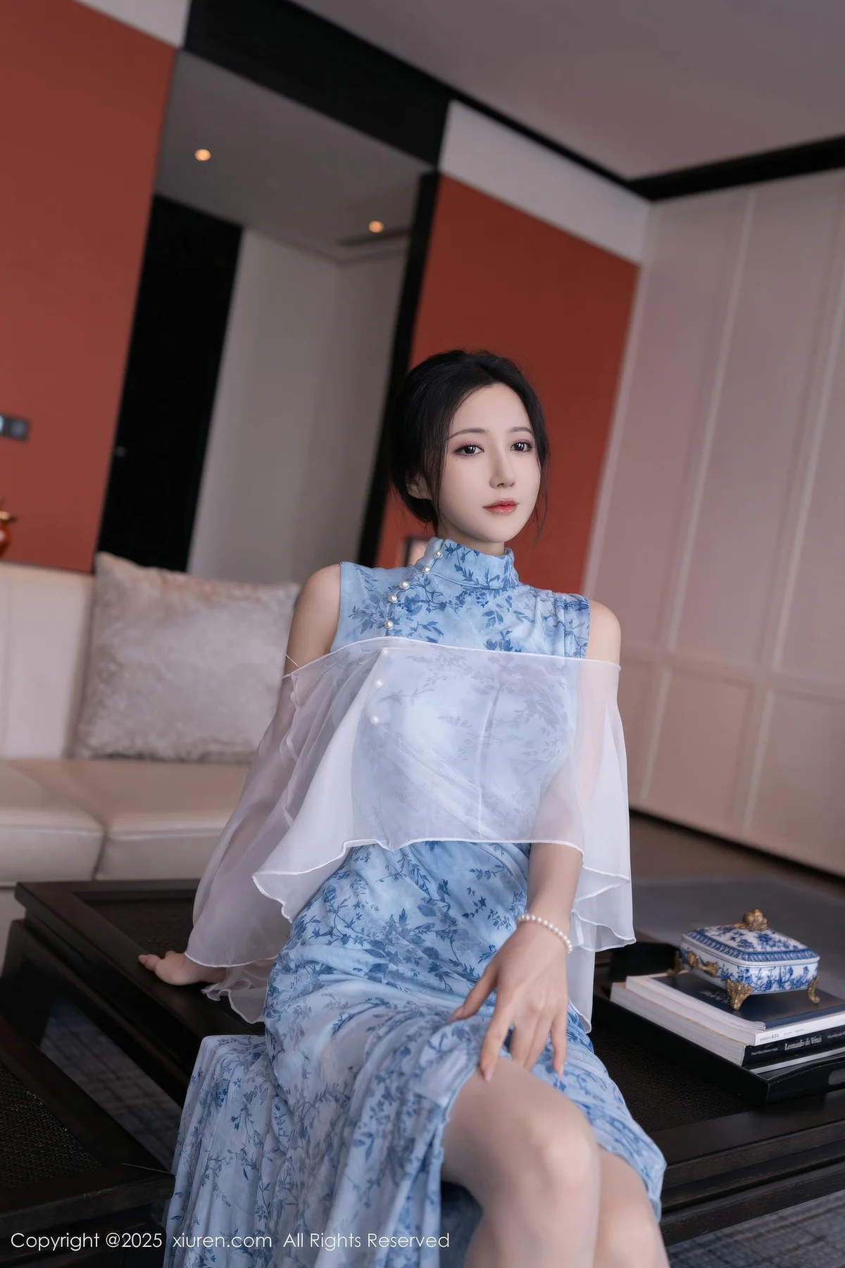 XiuRen 秀人 No.11133 鱼子酱Fish 青瓷连衣裙肉丝 - 10