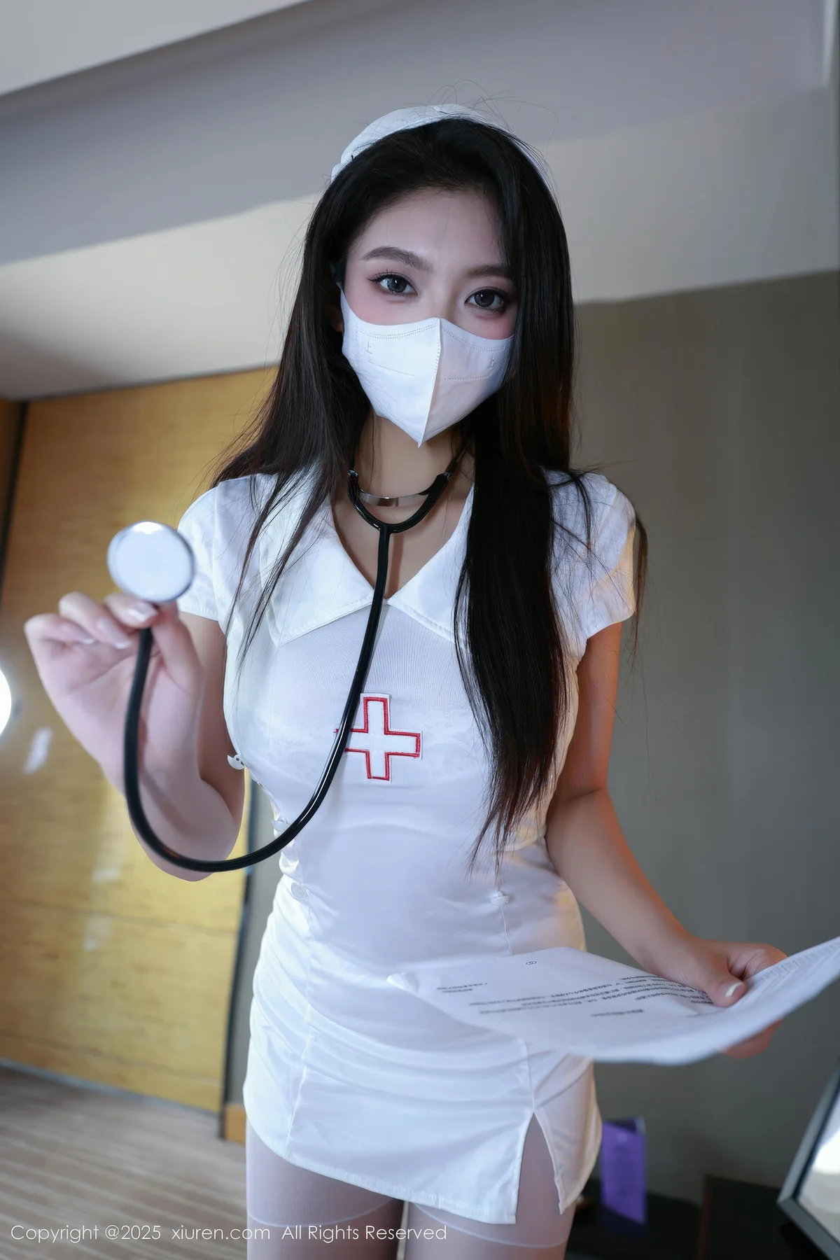 XiuRen 秀人 No.11134 冬安 白色护士制服诱惑 - 8