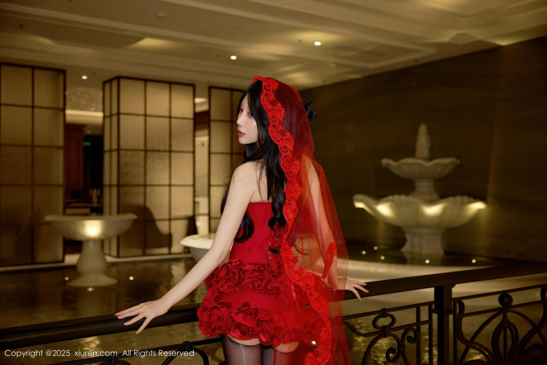XiuRen 秀人 No.11136 玥儿玥er 红色连衣短裙 - 9