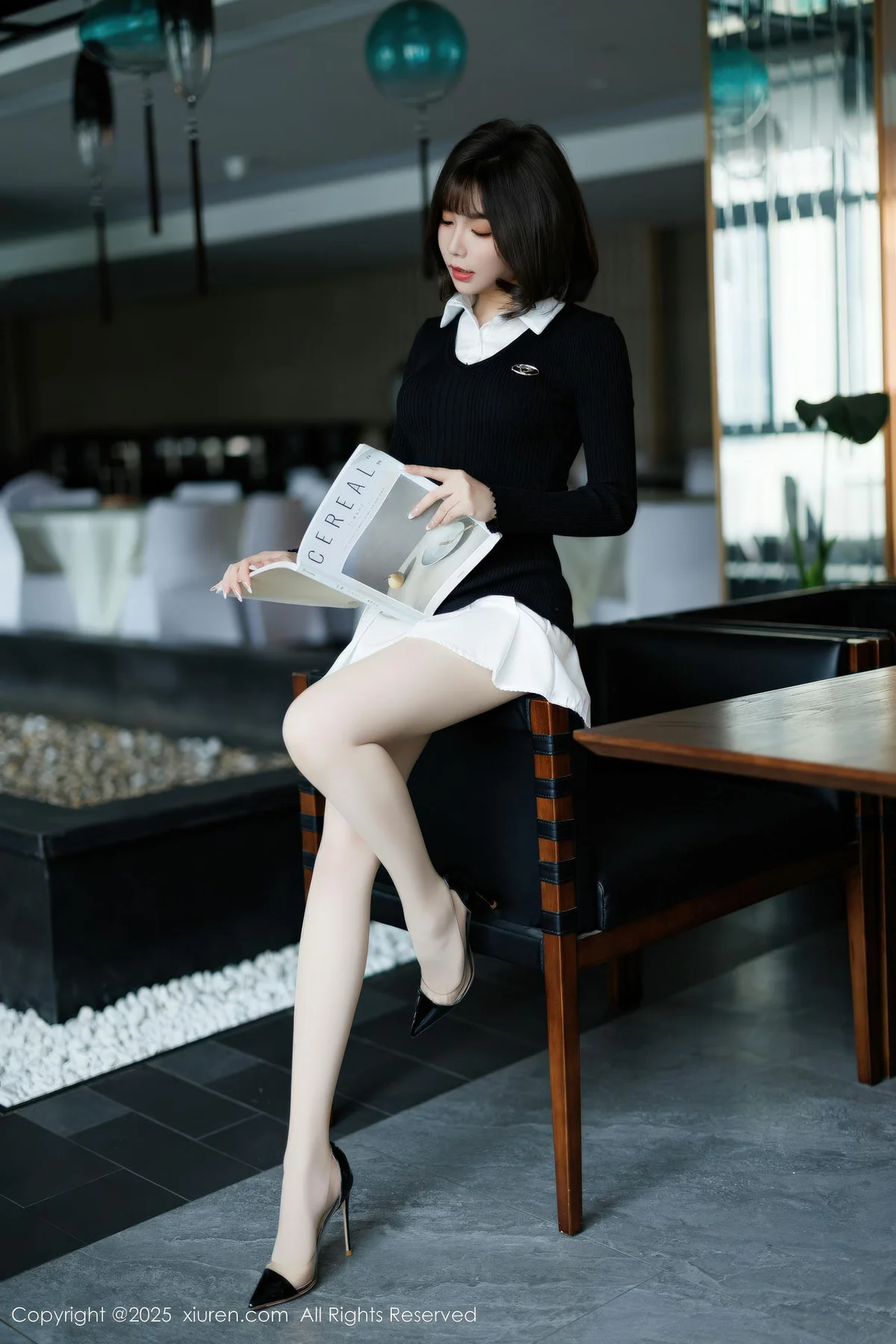 XiuRen 秀人 No.11138 莉芝荔枝 黑色情趣服饰 - 1