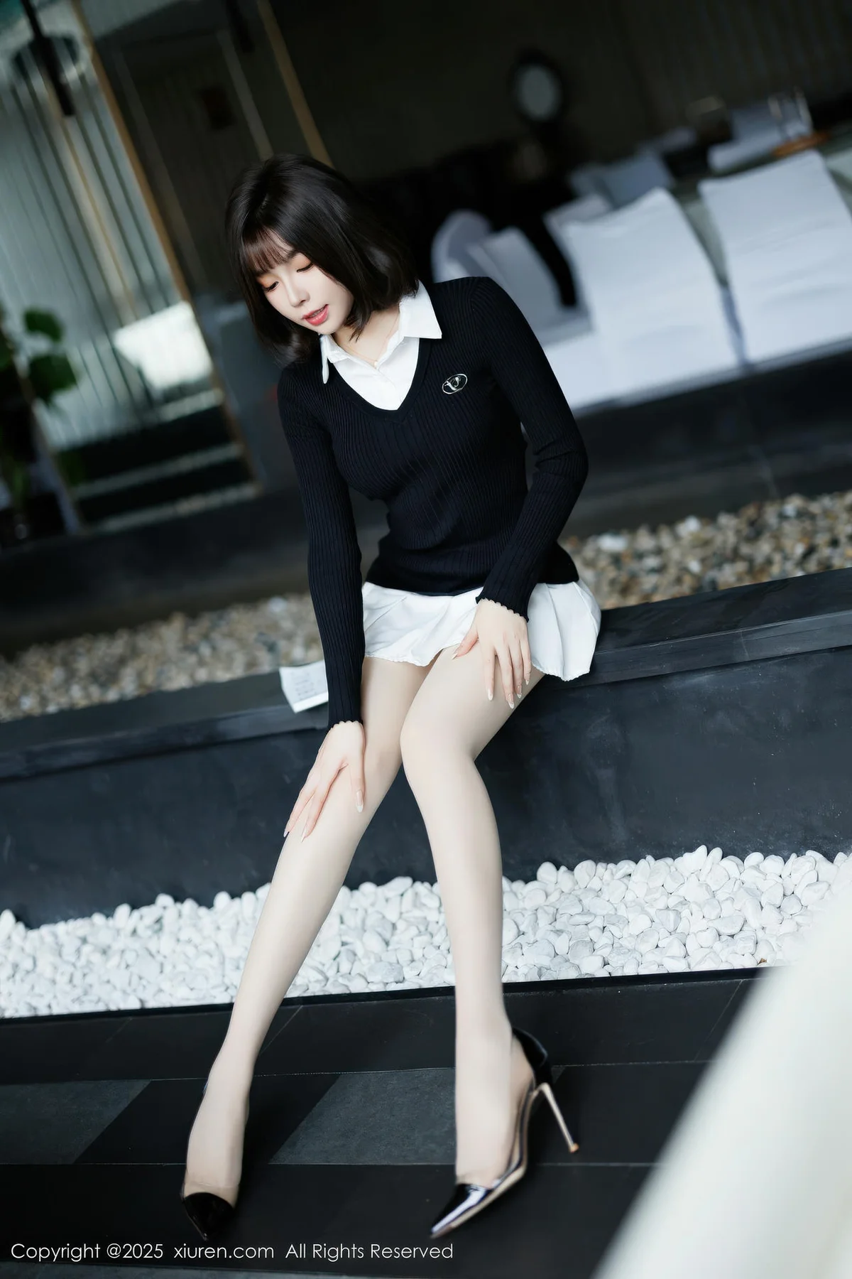 XiuRen 秀人 No.11138 莉芝荔枝 黑色情趣服饰 - 9