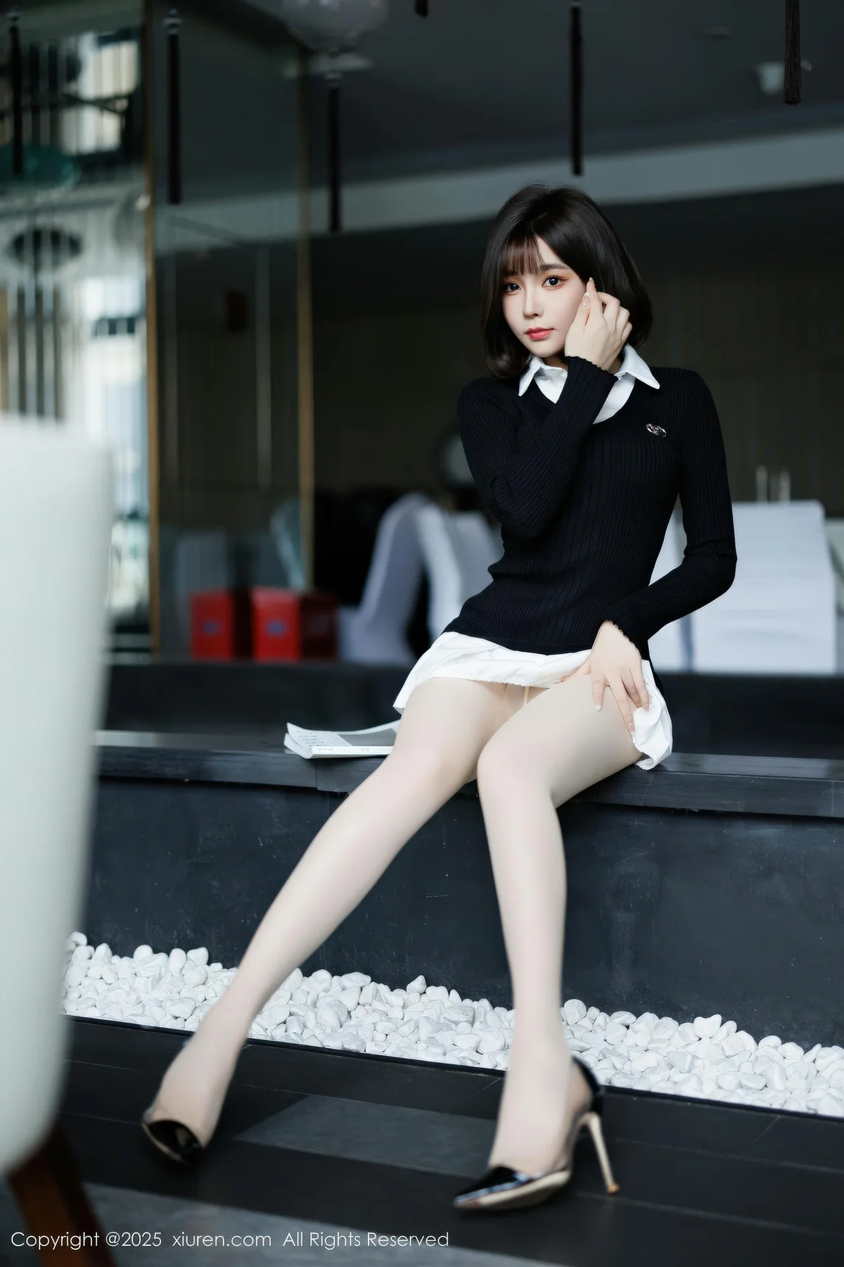 XiuRen 秀人 No.11138 莉芝荔枝 黑色情趣服饰 - 10