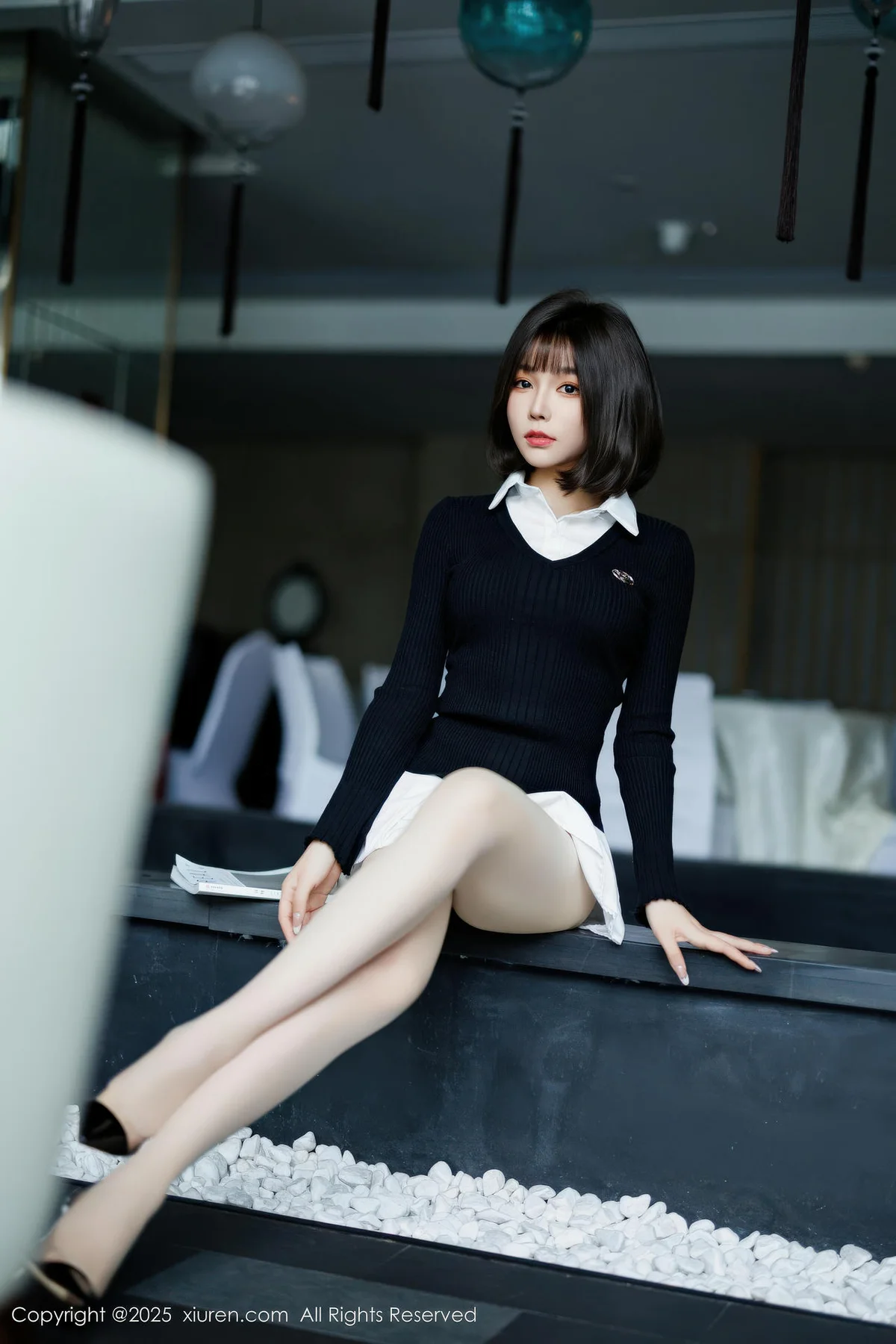 XiuRen 秀人 No.11138 莉芝荔枝 黑色情趣服饰 - 1