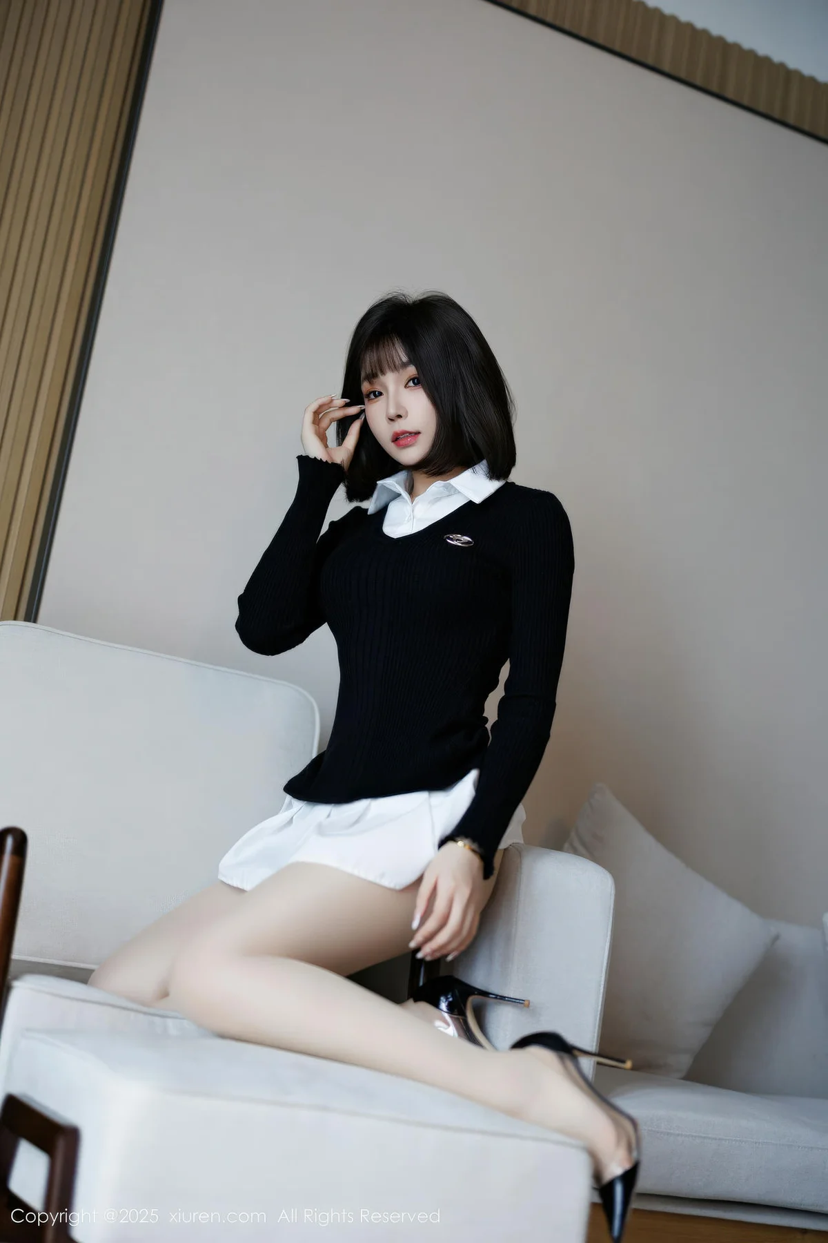 XiuRen 秀人 No.11138 莉芝荔枝 黑色情趣服饰 - 9