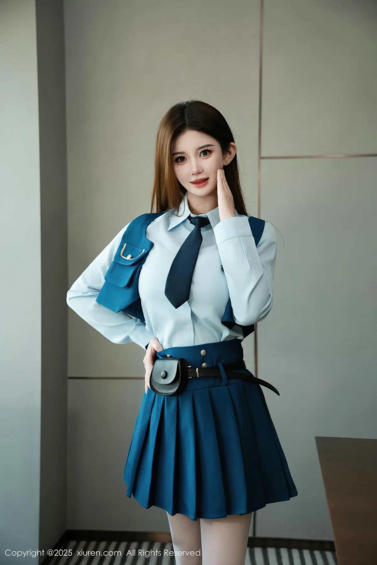 XiuRen 秀人 No.11141 苏甜橙子 性感JK制服 - 4