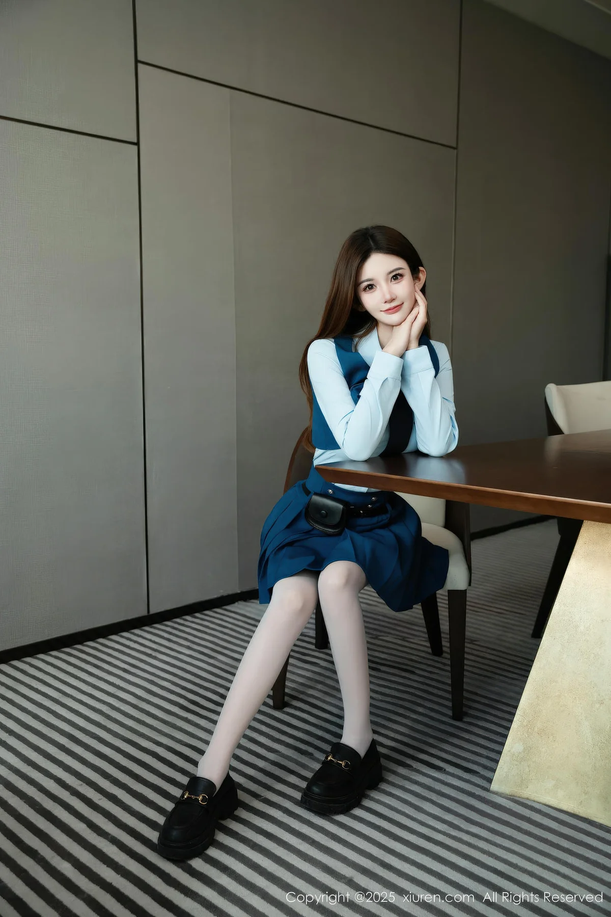 XiuRen 秀人 No.11141 苏甜橙子 性感JK制服 - 1