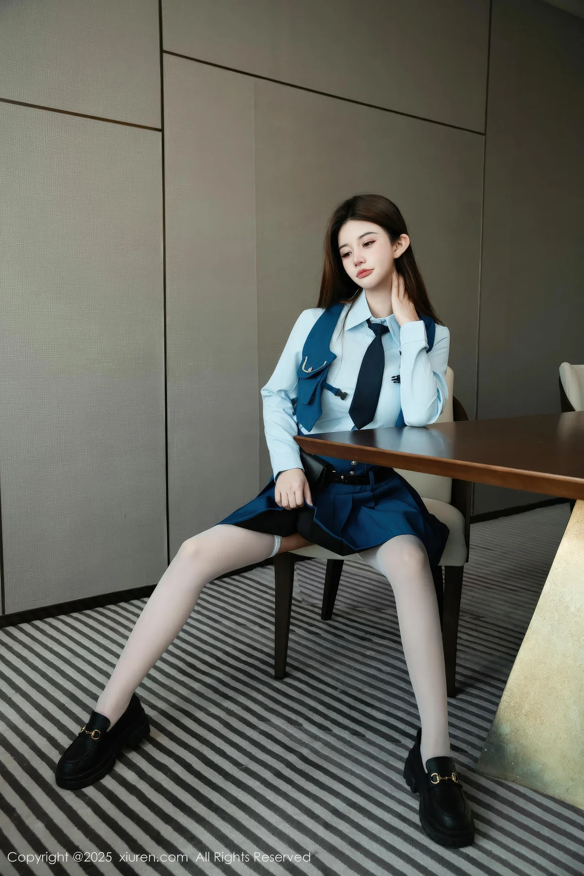 XiuRen 秀人 No.11141 苏甜橙子 性感JK制服 - 5