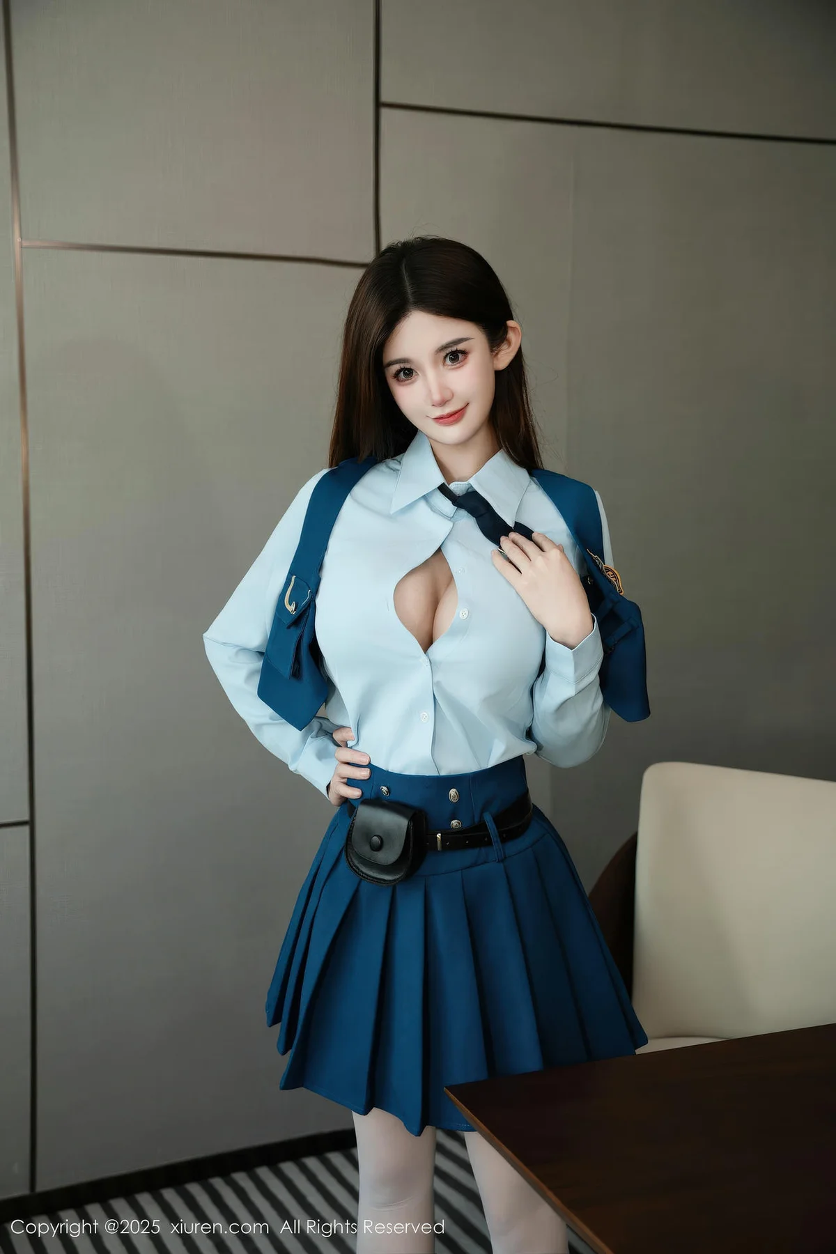 XiuRen 秀人 No.11141 苏甜橙子 性感JK制服 - 1