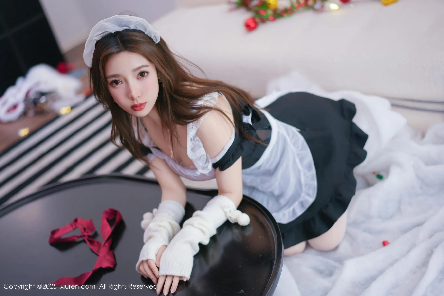 XiuRen 秀人 No.11152 Twins桃桃 性感女仆装扮 - 7