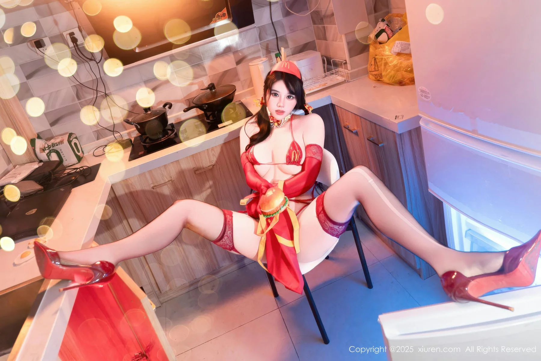 XiuRen 秀人 No.11154 汐汐爱吃草莓 邻家女孩在校生 - 7