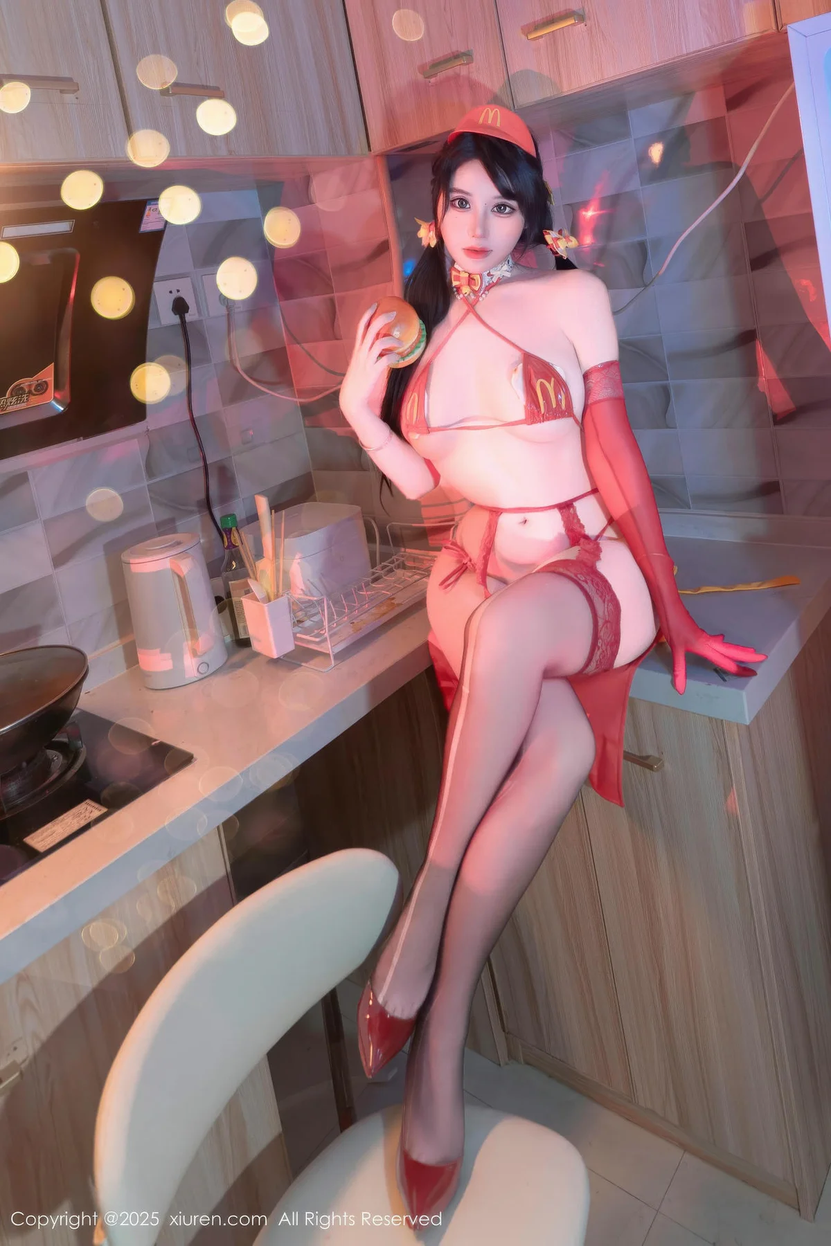 XiuRen 秀人 No.11154 汐汐爱吃草莓 邻家女孩在校生 - 3