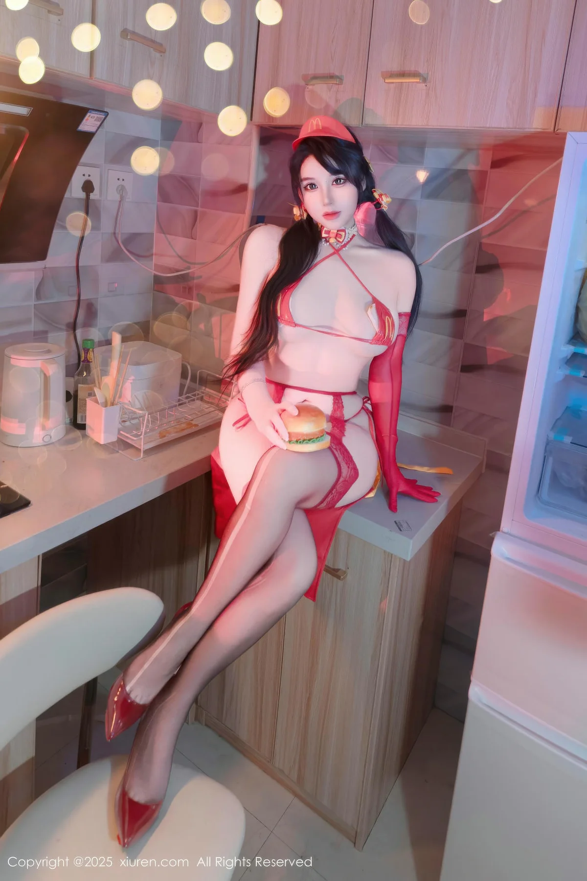 XiuRen 秀人 No.11154 汐汐爱吃草莓 邻家女孩在校生 - 4