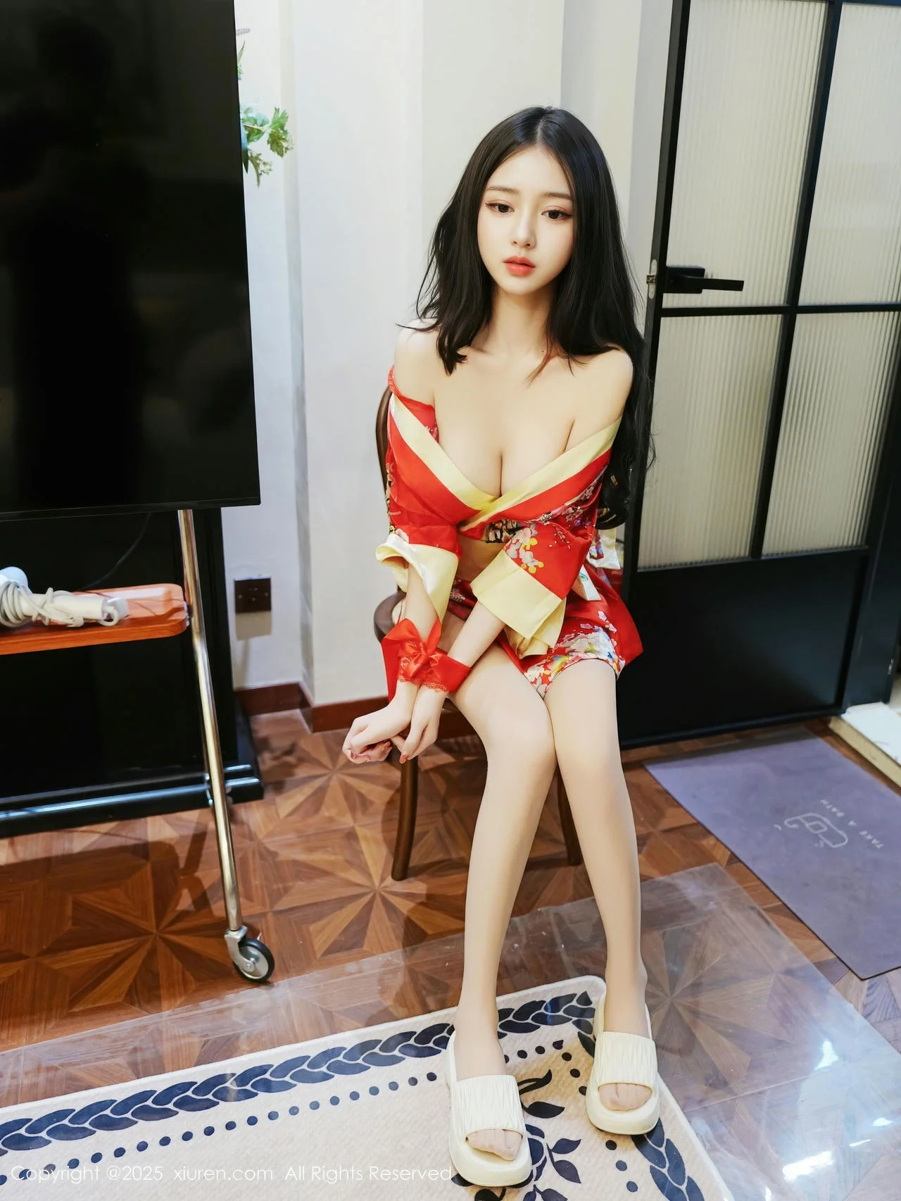 XiuRen 秀人 No.11155 白小蝶 红色连衣短裙 - 10