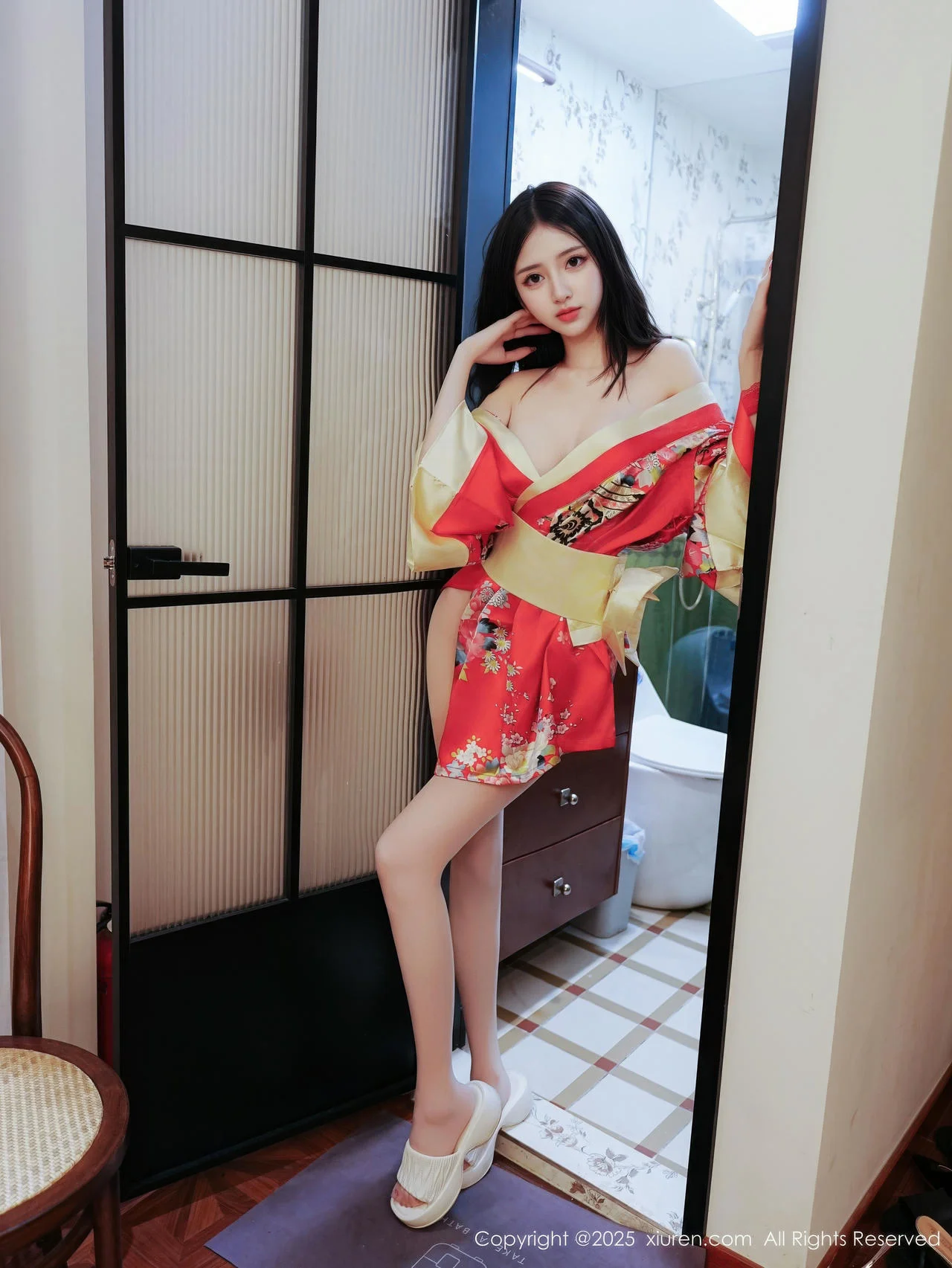 XiuRen 秀人 No.11155 白小蝶 红色连衣短裙 - 9