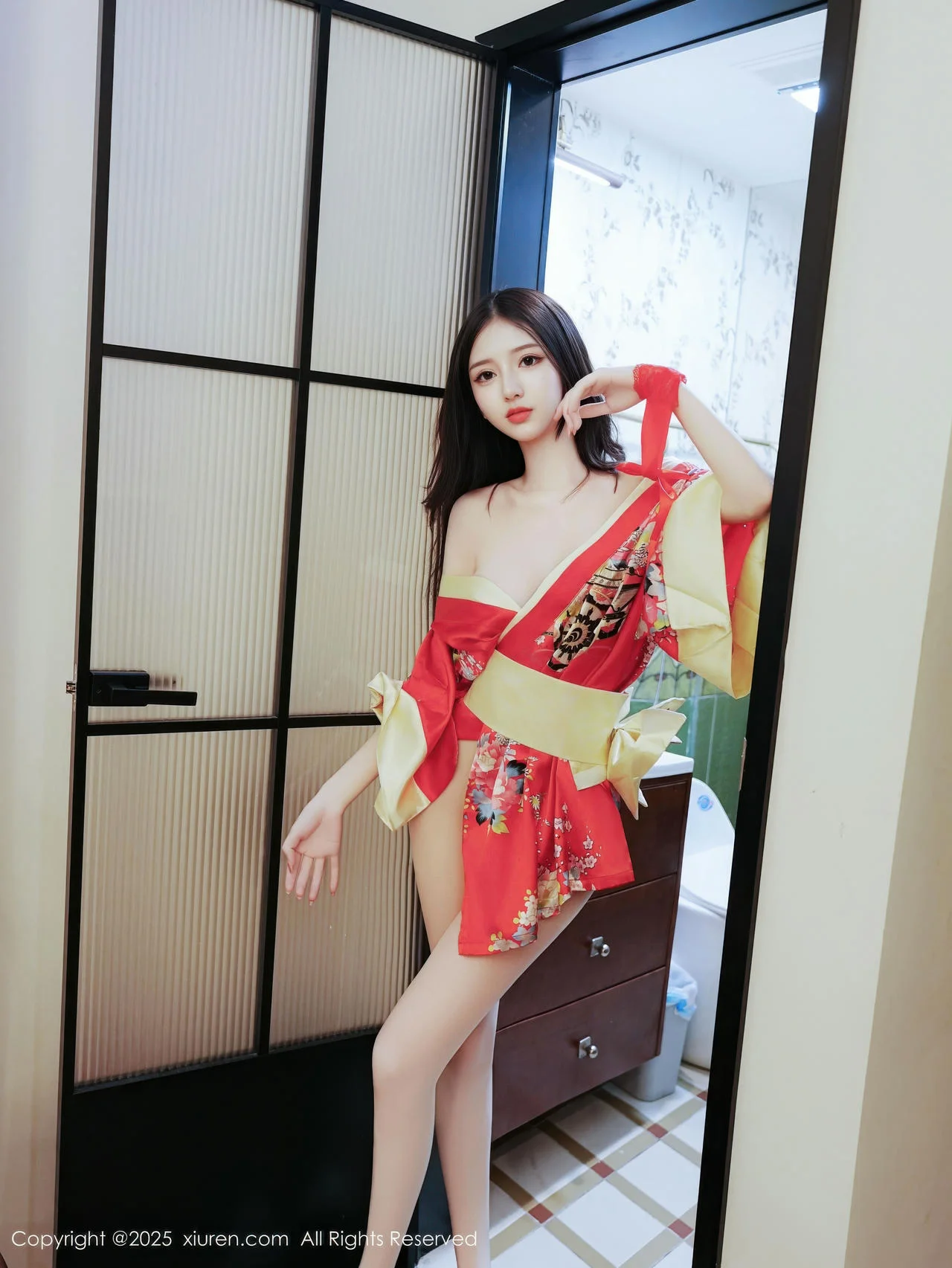 XiuRen 秀人 No.11155 白小蝶 红色连衣短裙 - 10