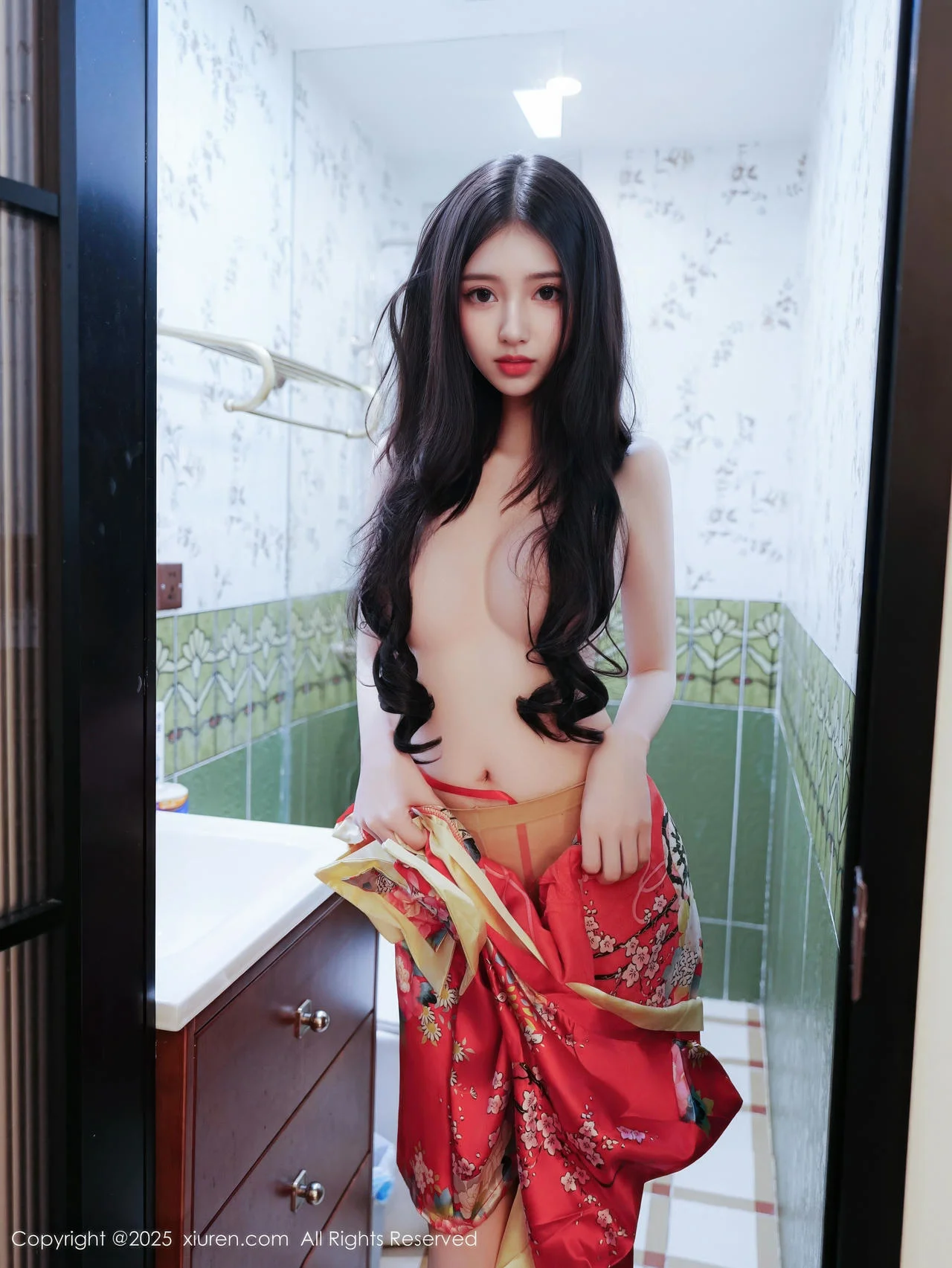 XiuRen 秀人 No.11155 白小蝶 红色连衣短裙 - 1