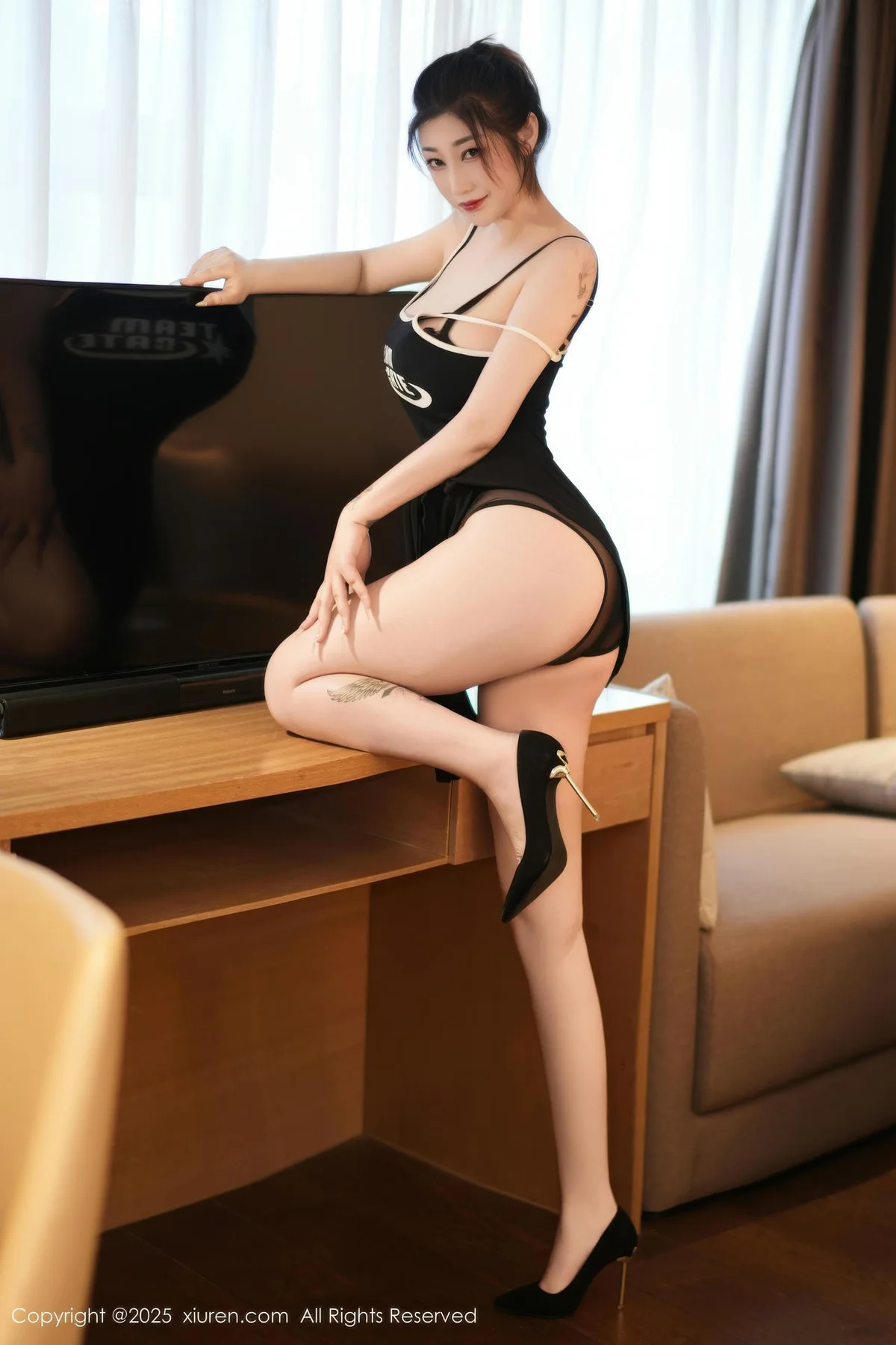 XiuRen 秀人 No.11156 妲己Toxic 黑色情趣内衣 - 2