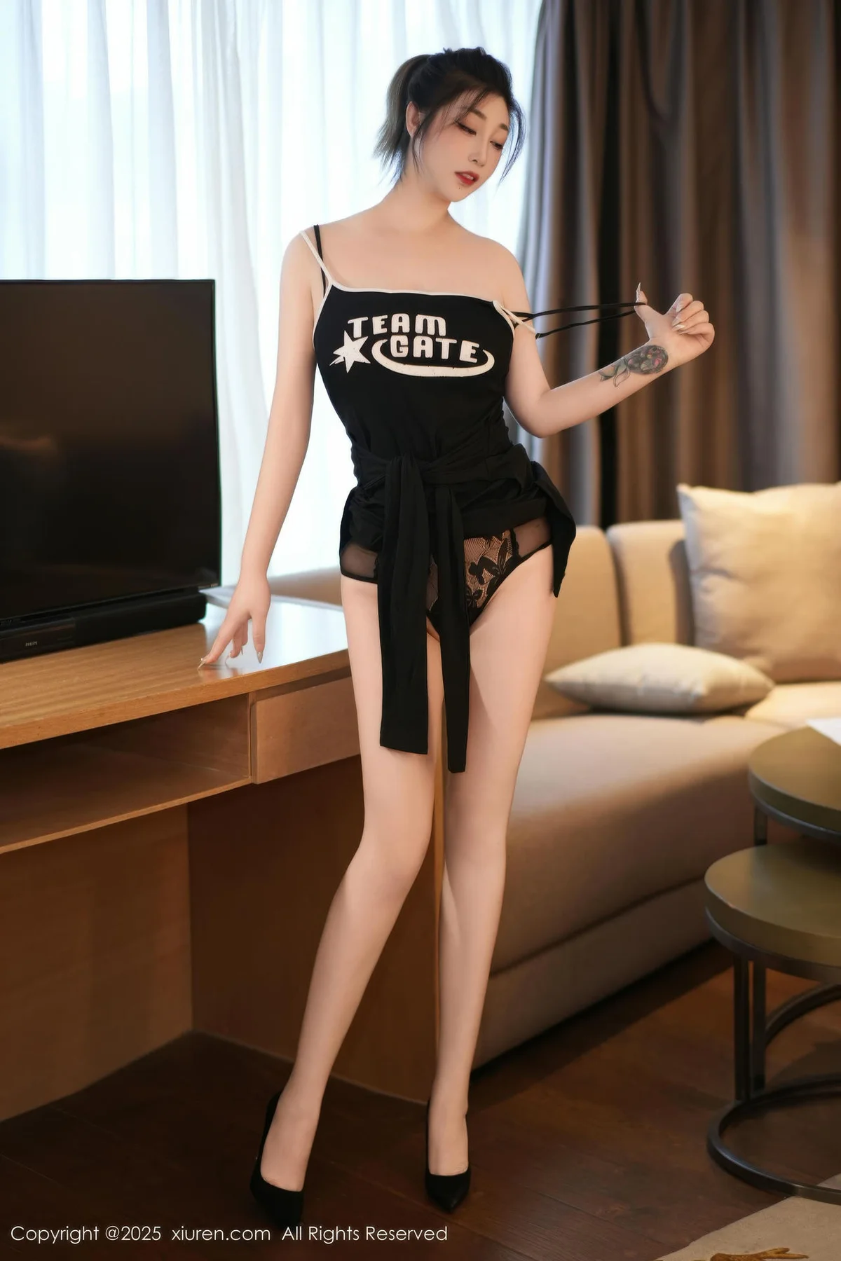 XiuRen 秀人 No.11156 妲己Toxic 黑色情趣内衣 - 4