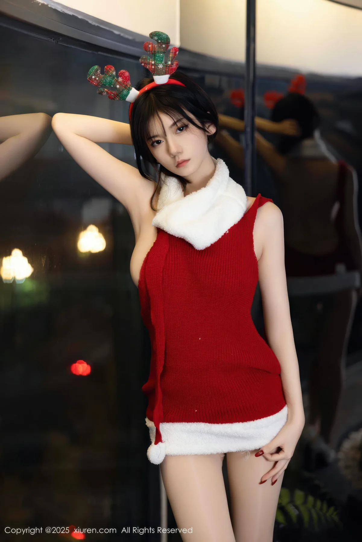 XiuRen 秀人 No.11158 凌七七 红色毛衣爆乳玉背 - 8