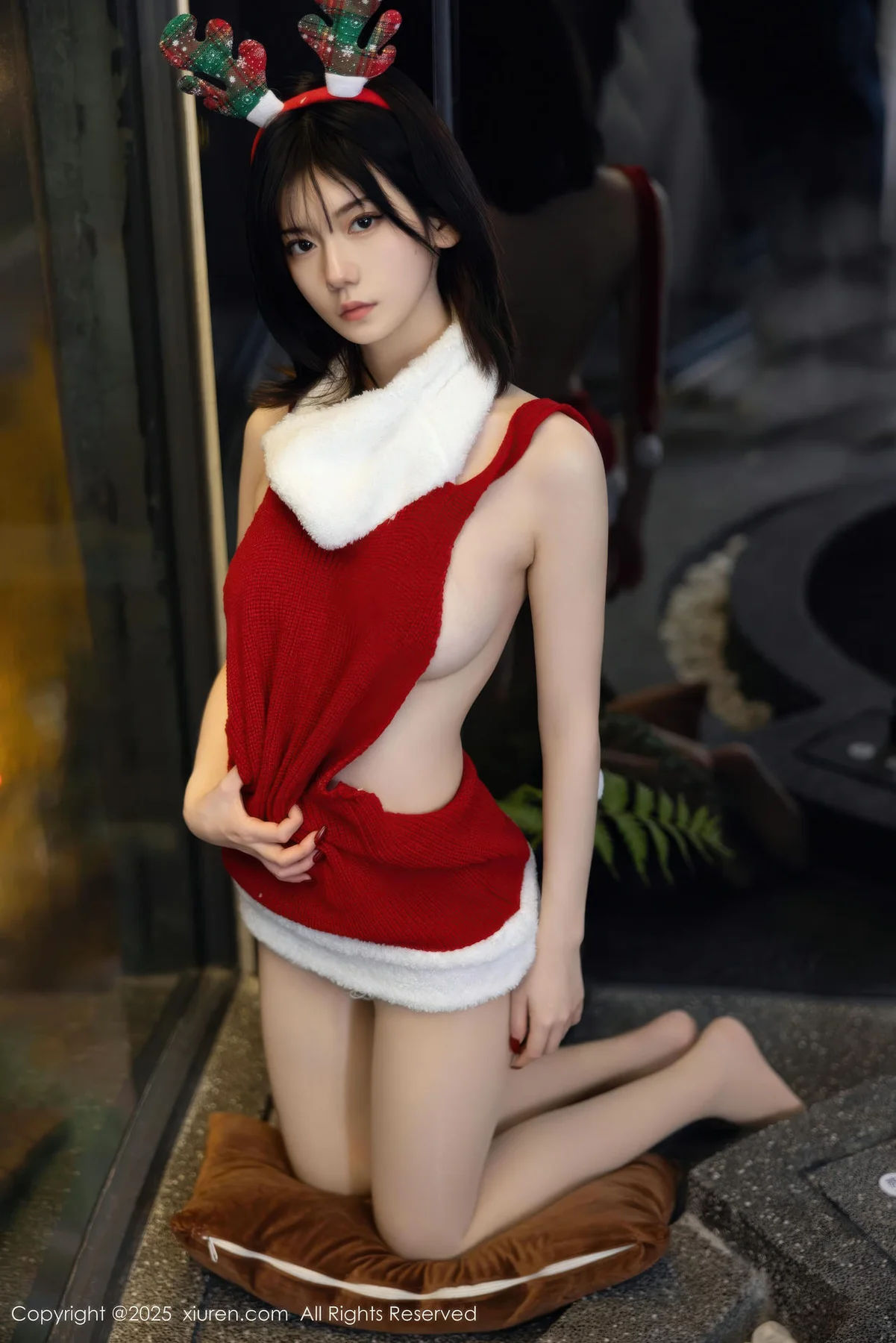 XiuRen 秀人 No.11158 凌七七 红色毛衣爆乳玉背 - 4