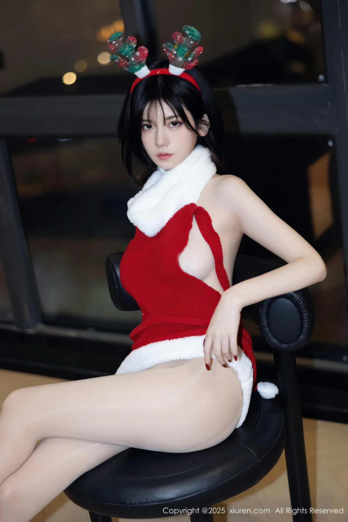 XiuRen 秀人 No.11158 凌七七 红色毛衣爆乳玉背 - 7