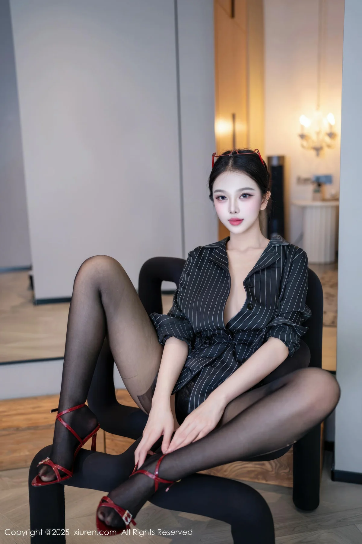 XiuRen 秀人 No.11160 诺诺子 魅惑黑丝曼妙身姿 - 7