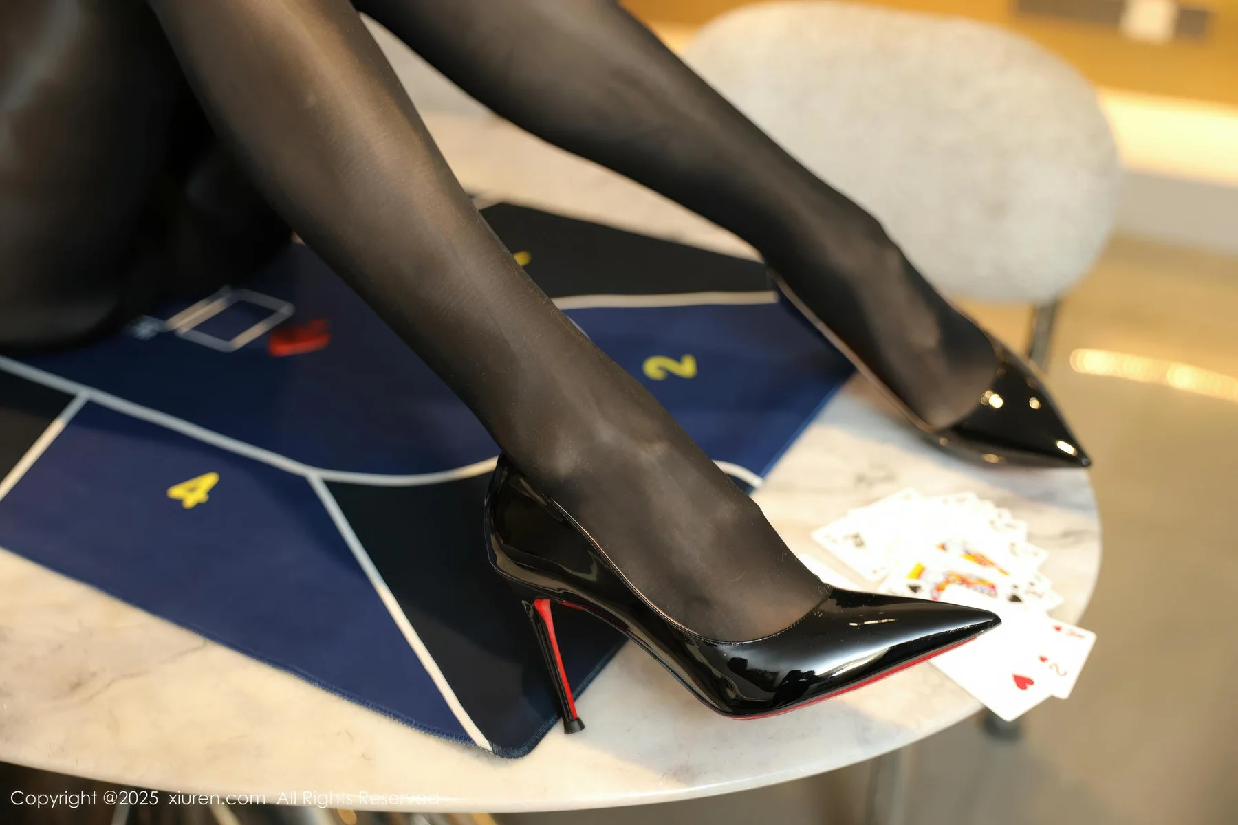 XiuRen 秀人 No.11161 许微微呀感黑色西服魅惑黑丝 - 7