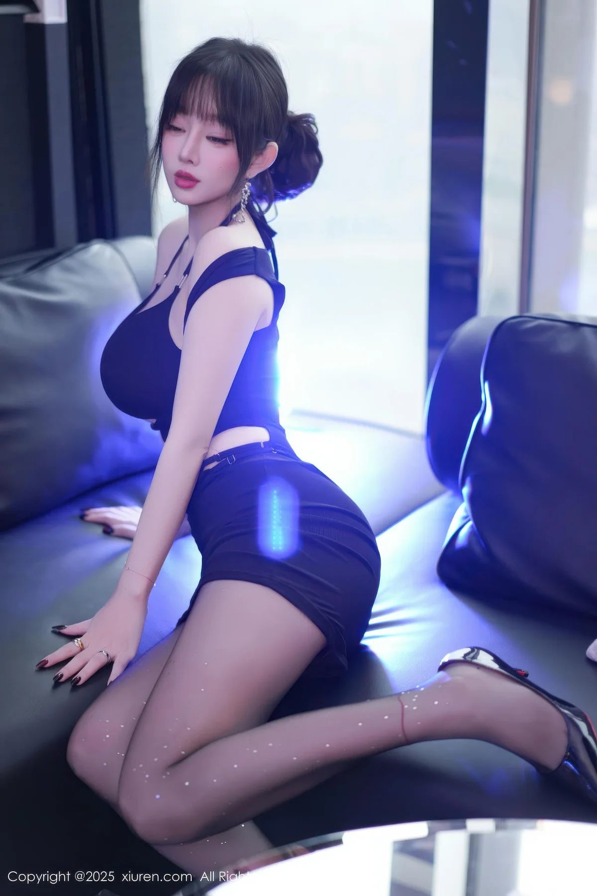 XiuRen 秀人 No.11165 王羽纯 黑色情趣内衣黑丝 - 8