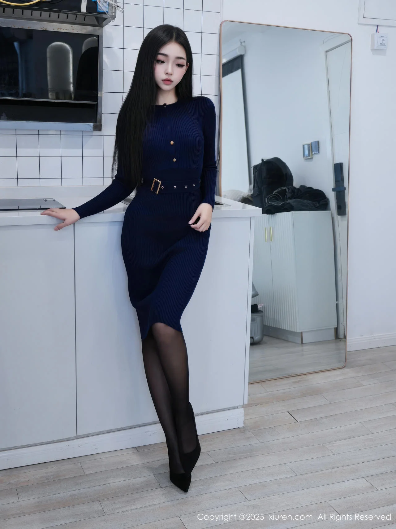 XiuRen 秀人 No.11173 虞姬无悔 蓝色连衣短裙 - 2