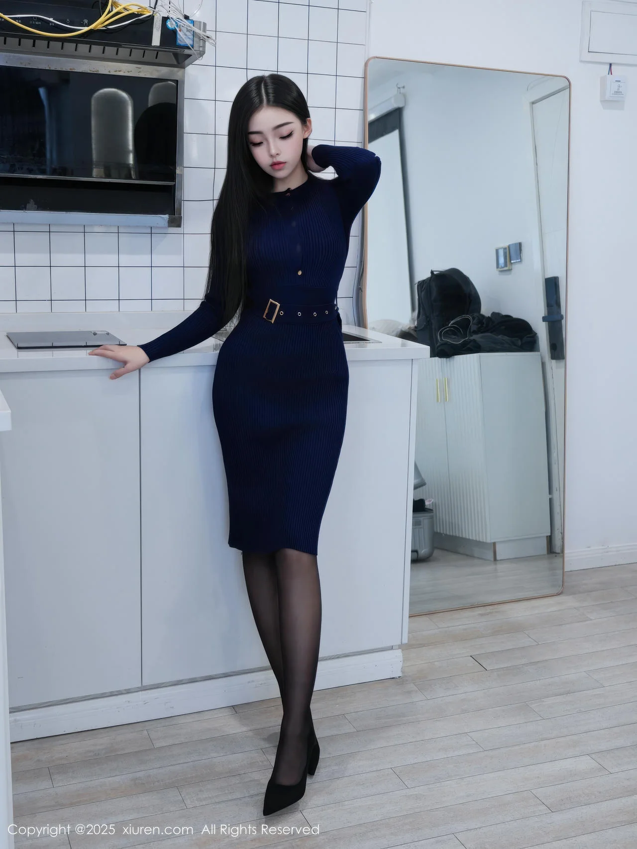 XiuRen 秀人 No.11173 虞姬无悔 蓝色连衣短裙 - 3