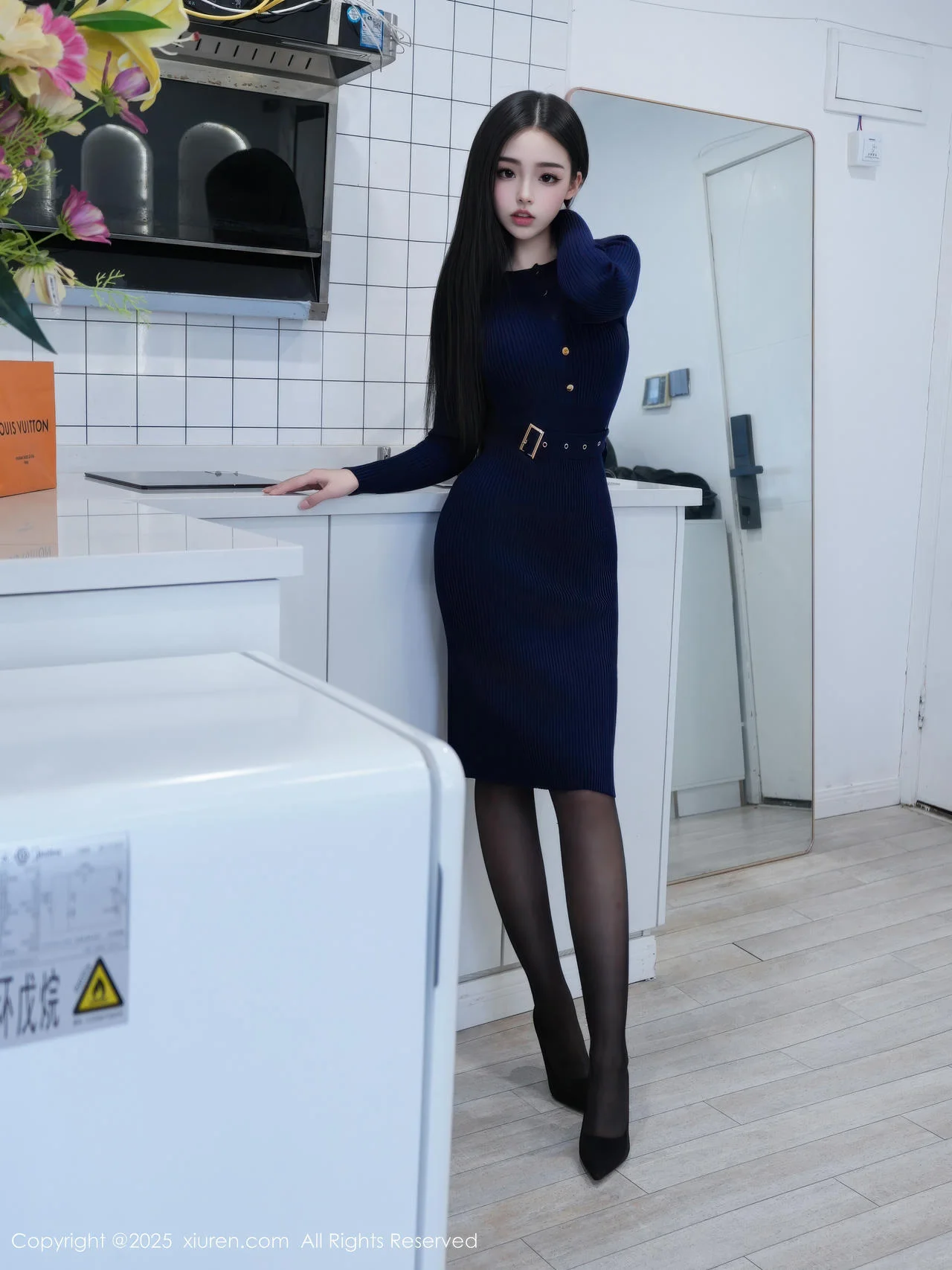 XiuRen 秀人 No.11173 虞姬无悔 蓝色连衣短裙 - 4