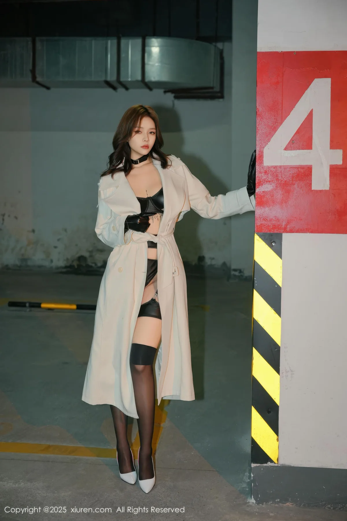 XiuRen 秀人 No.11176 娜比 黑色情趣内衣 - 5