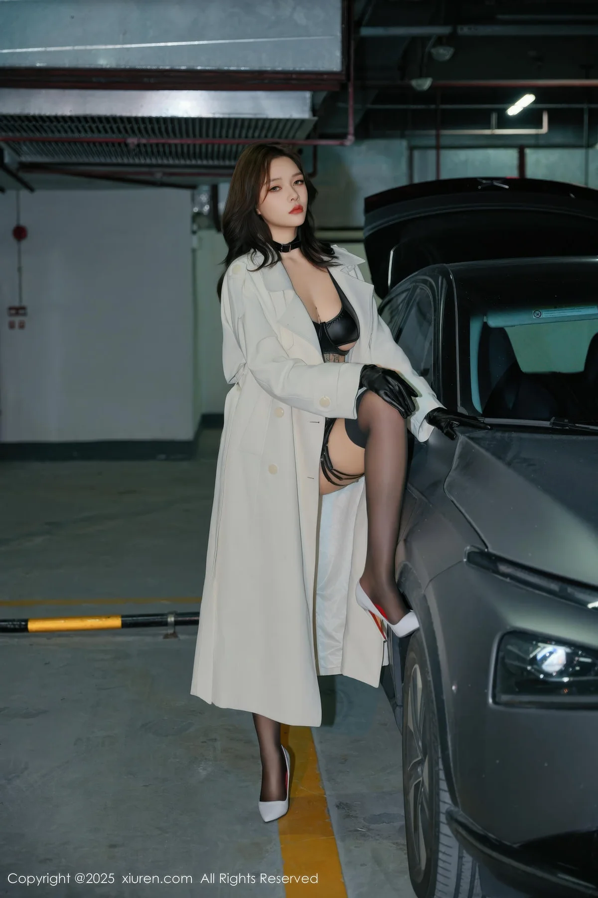 XiuRen 秀人 No.11176 娜比 黑色情趣内衣 - 2