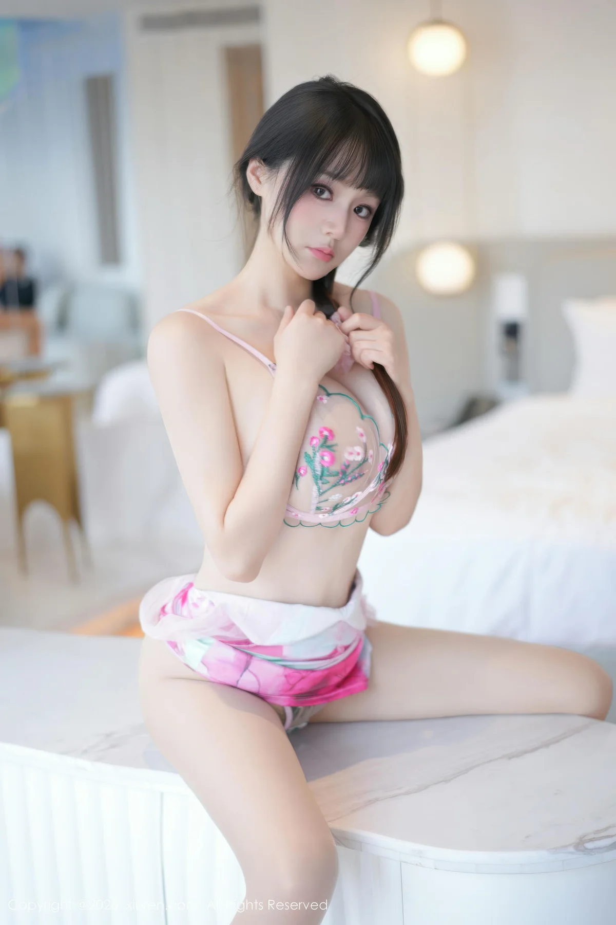 XiuRen 秀人 No.11177 沈南汐RuRu 花色连衣短裙 - 3