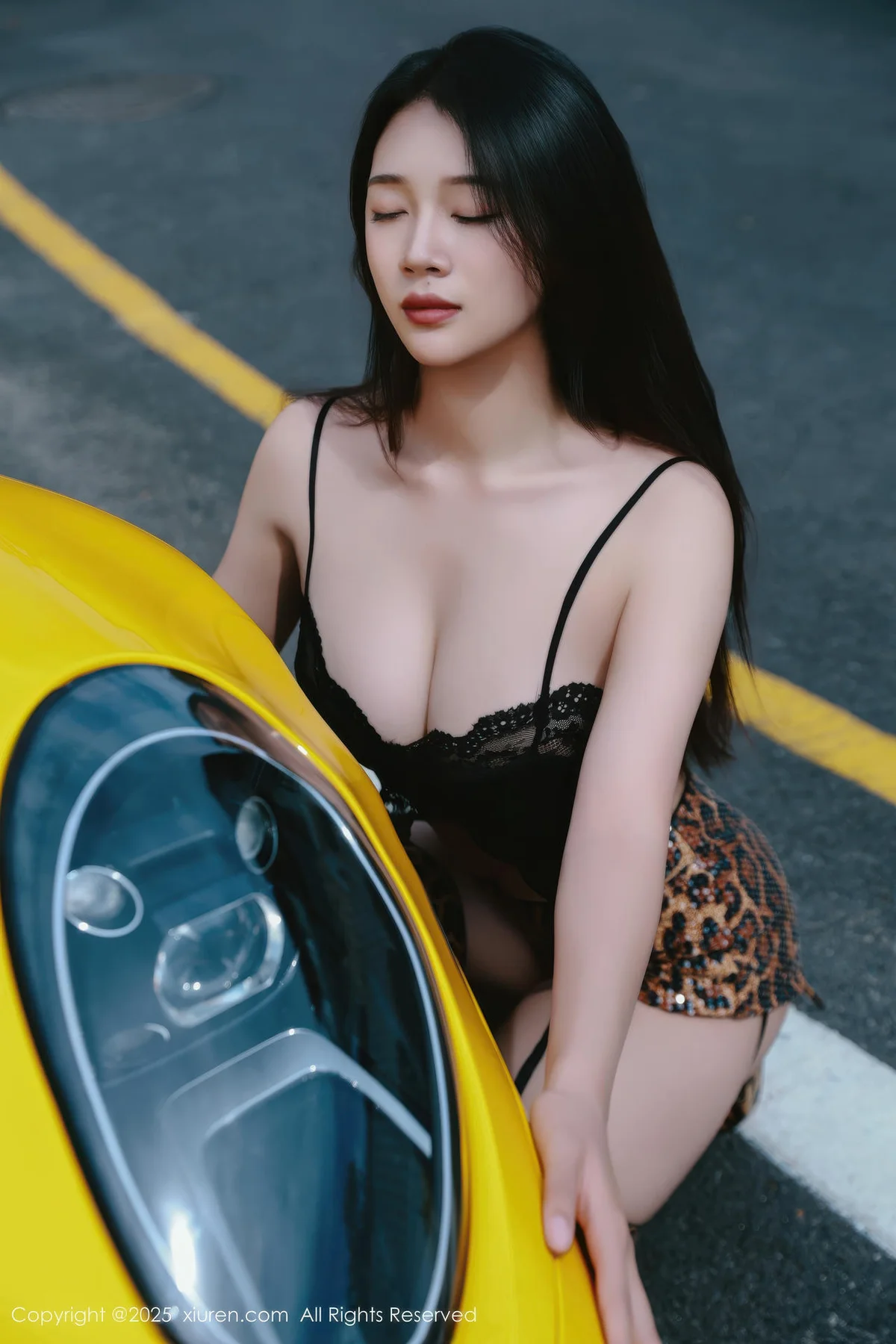 XiuRen 秀人 No.11179 南乔 黑色情趣内衣 - 1