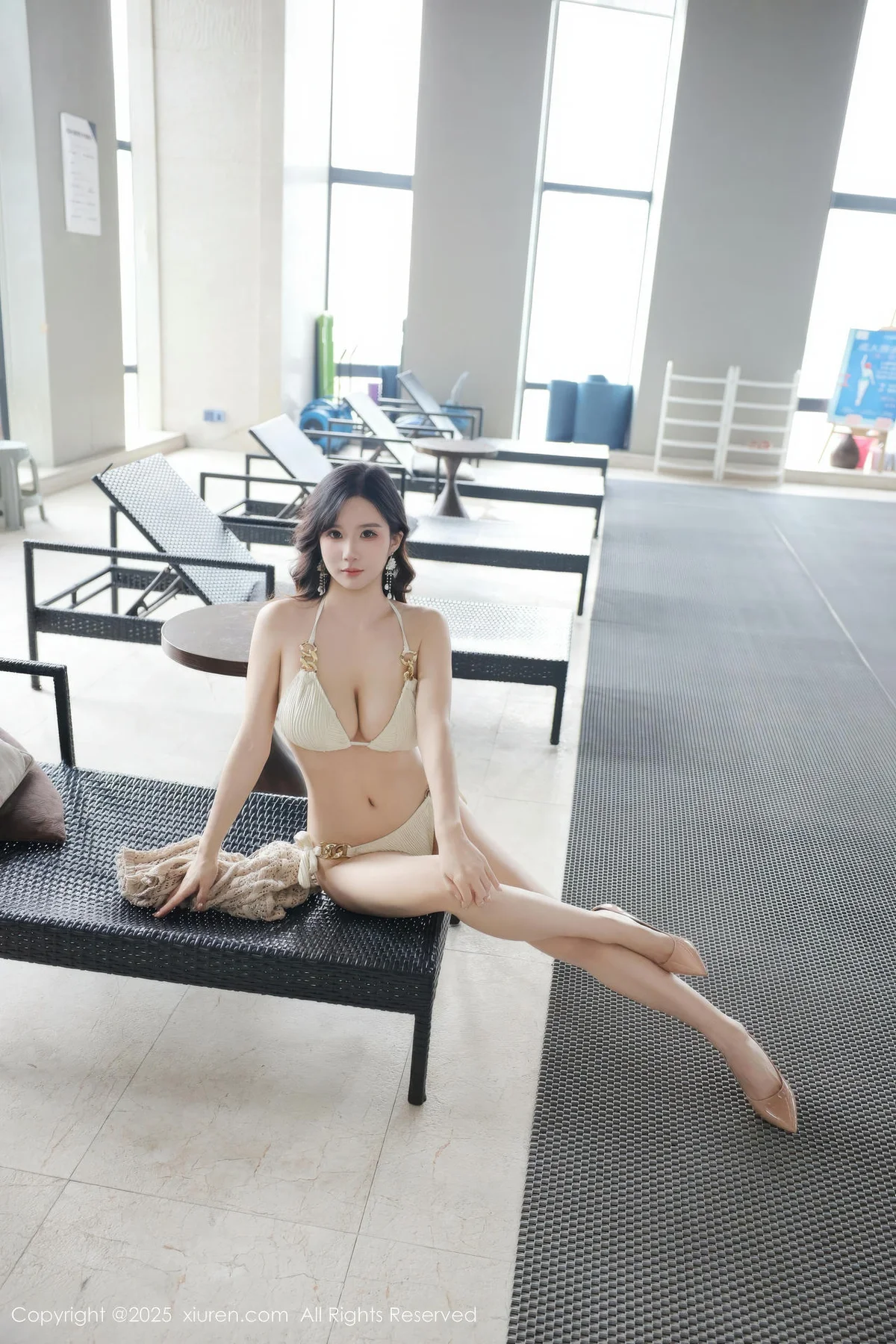 XiuRen 秀人 No.11182 小肉肉咪 浅色连衣裙白色泳衣 - 7