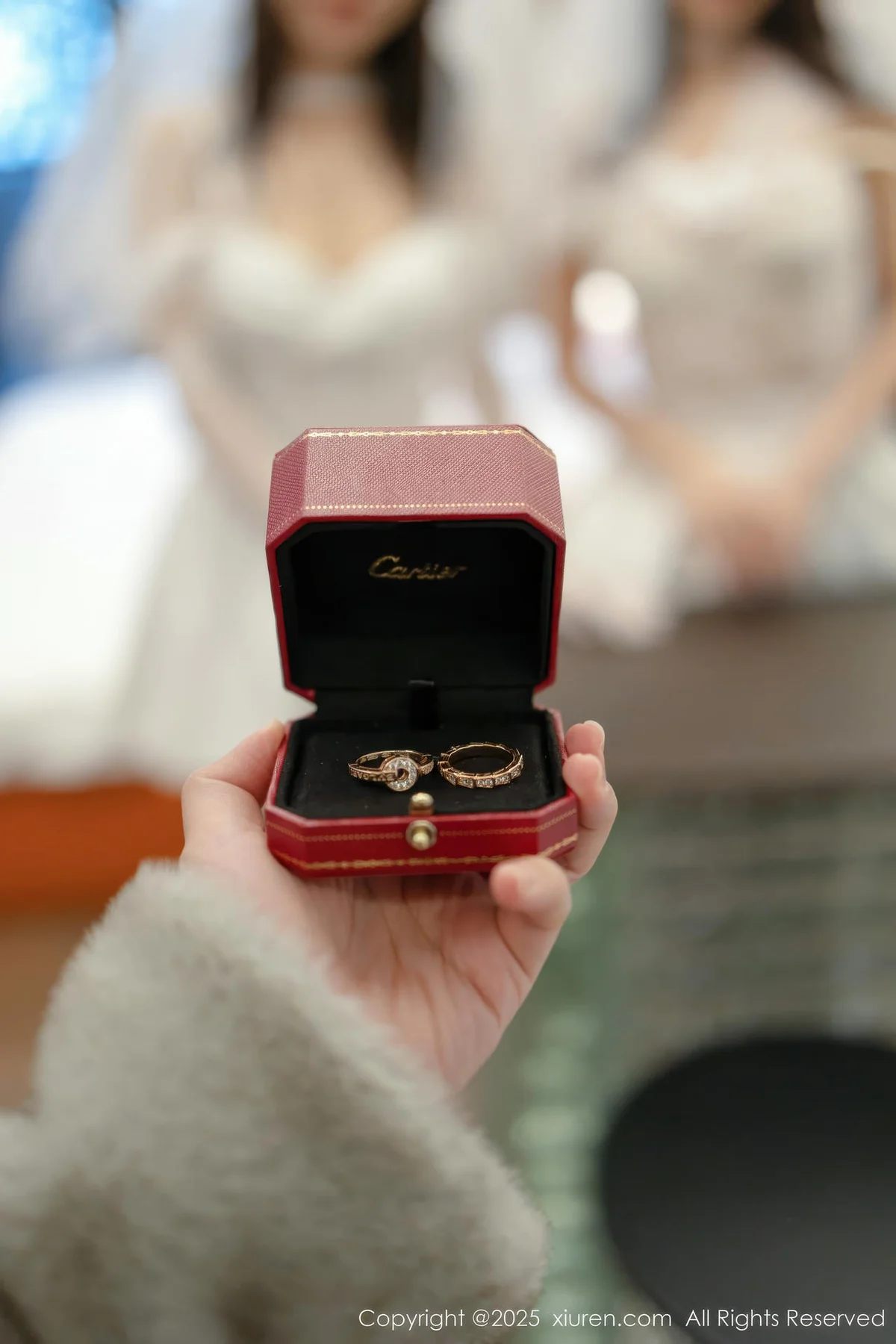 XiuRen 秀人 No.11184 Twins天夭 两位白色蕾丝婚纱 - 6