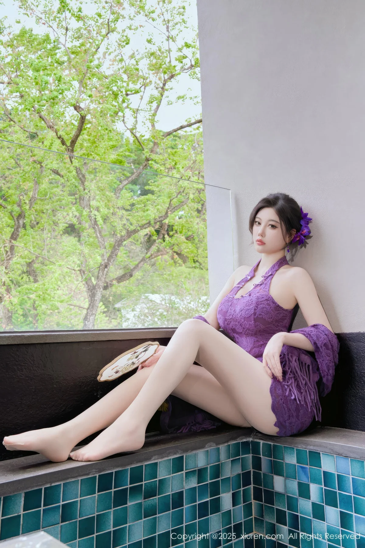 XiuRen 秀人 No.11187 杨晨晨 紫色连衣短裙 - 10