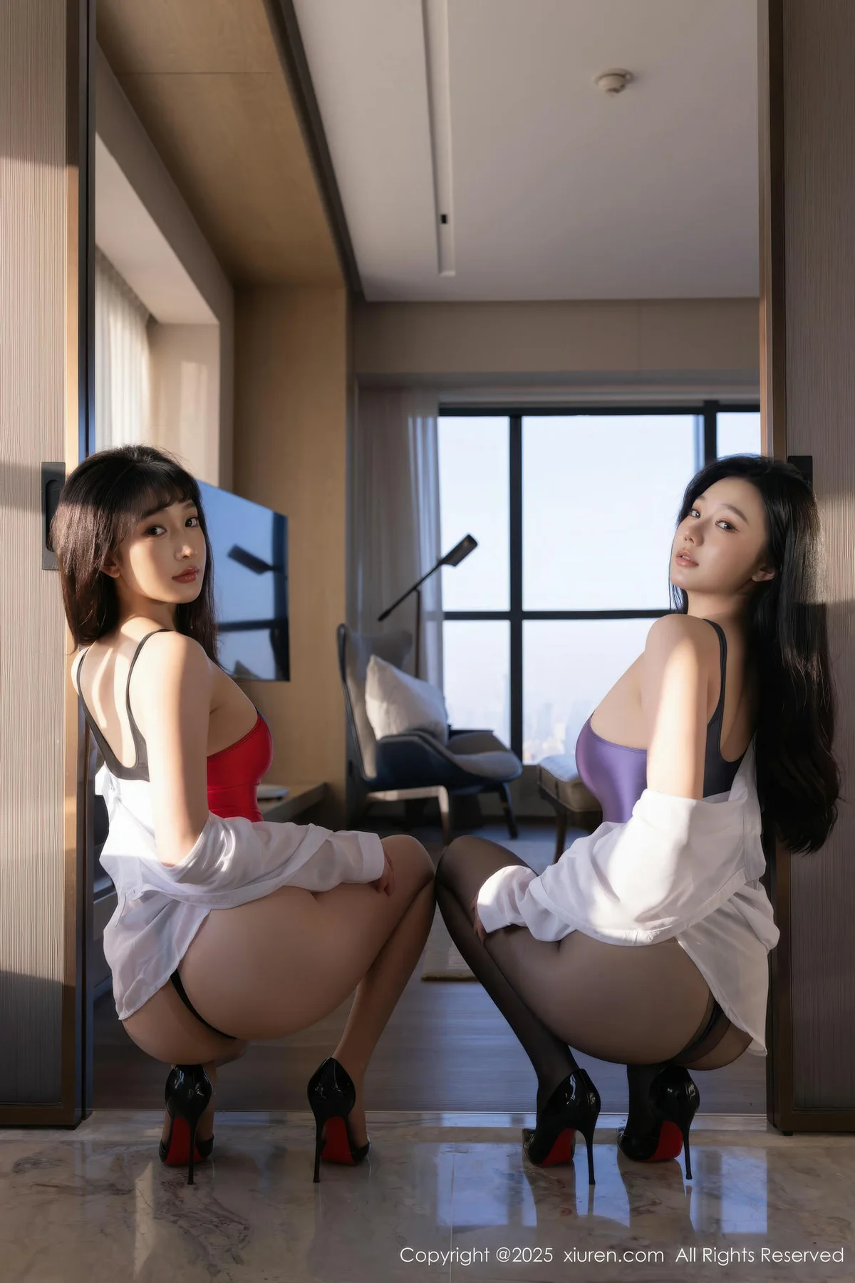 XiuRen 秀人 No.11188 陆萱萱和安然anran 两位大美女参与拍摄 - 10