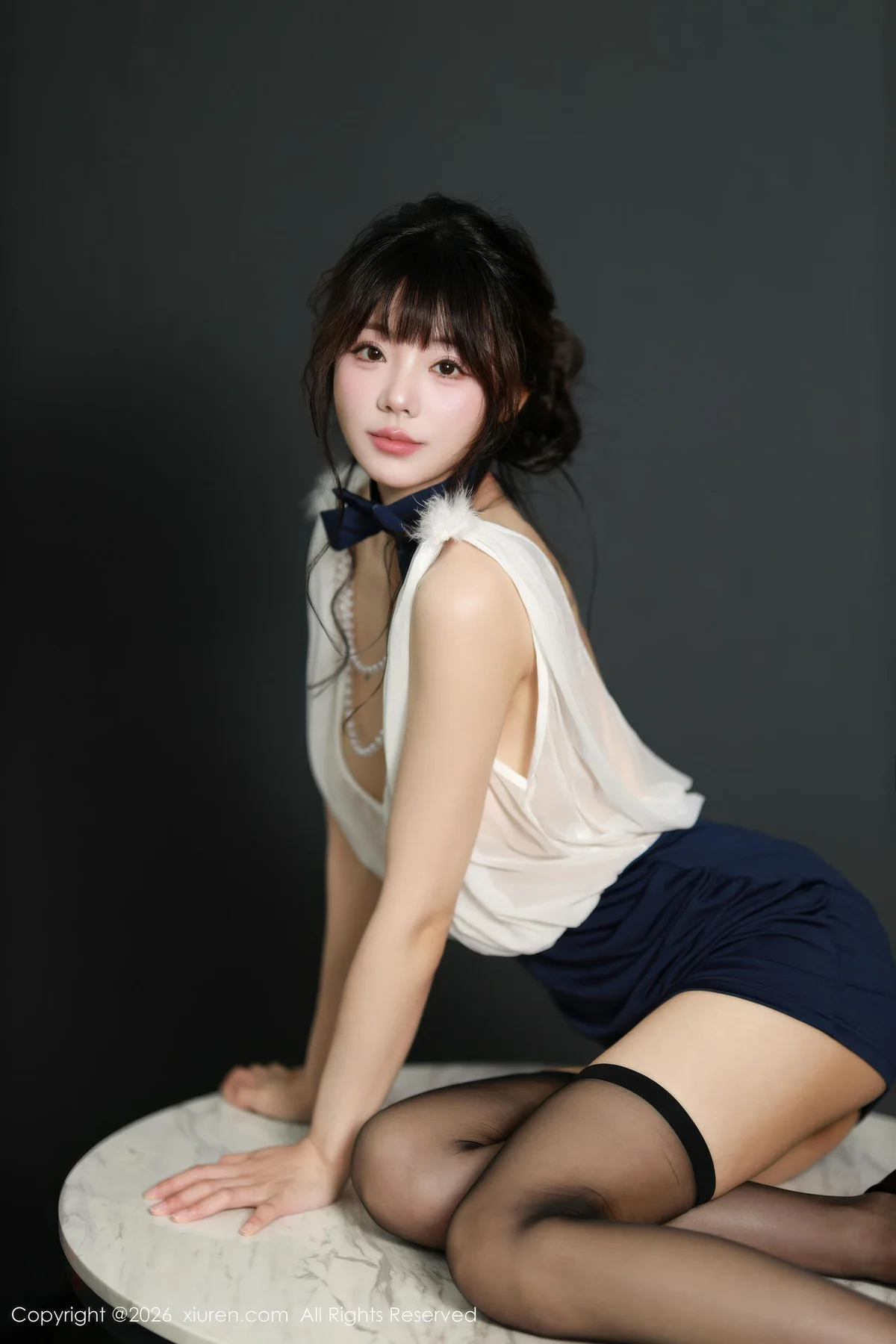 XiuRen 秀人 No.11191 佘贝拉Bella 蓝色包臀裙 - 5