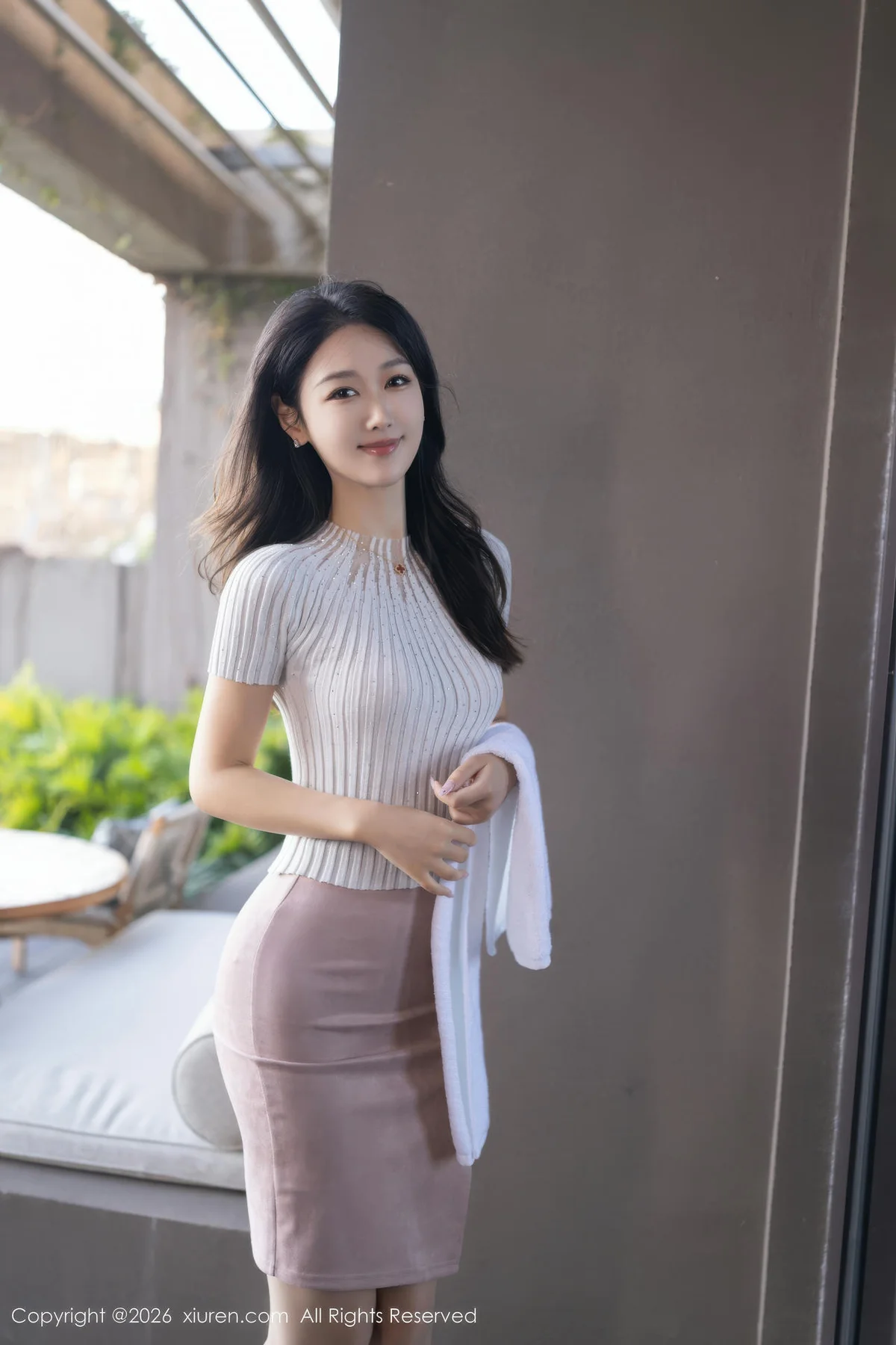 XiuRen 秀人 No.11195 唐安琪 粉色内衣诱人肉色丝袜 - 5